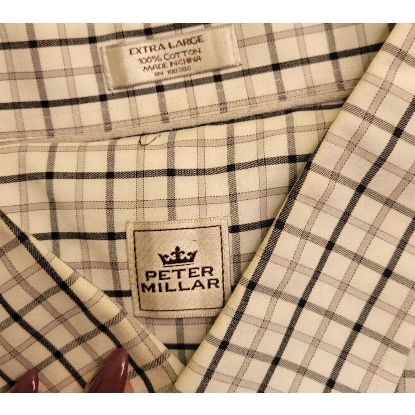 Peter Millar Peter Millar Button-Down Shirt XL Check Refined Polish Work Size US XL / EU 56 / 4 - 4 Thumbnail