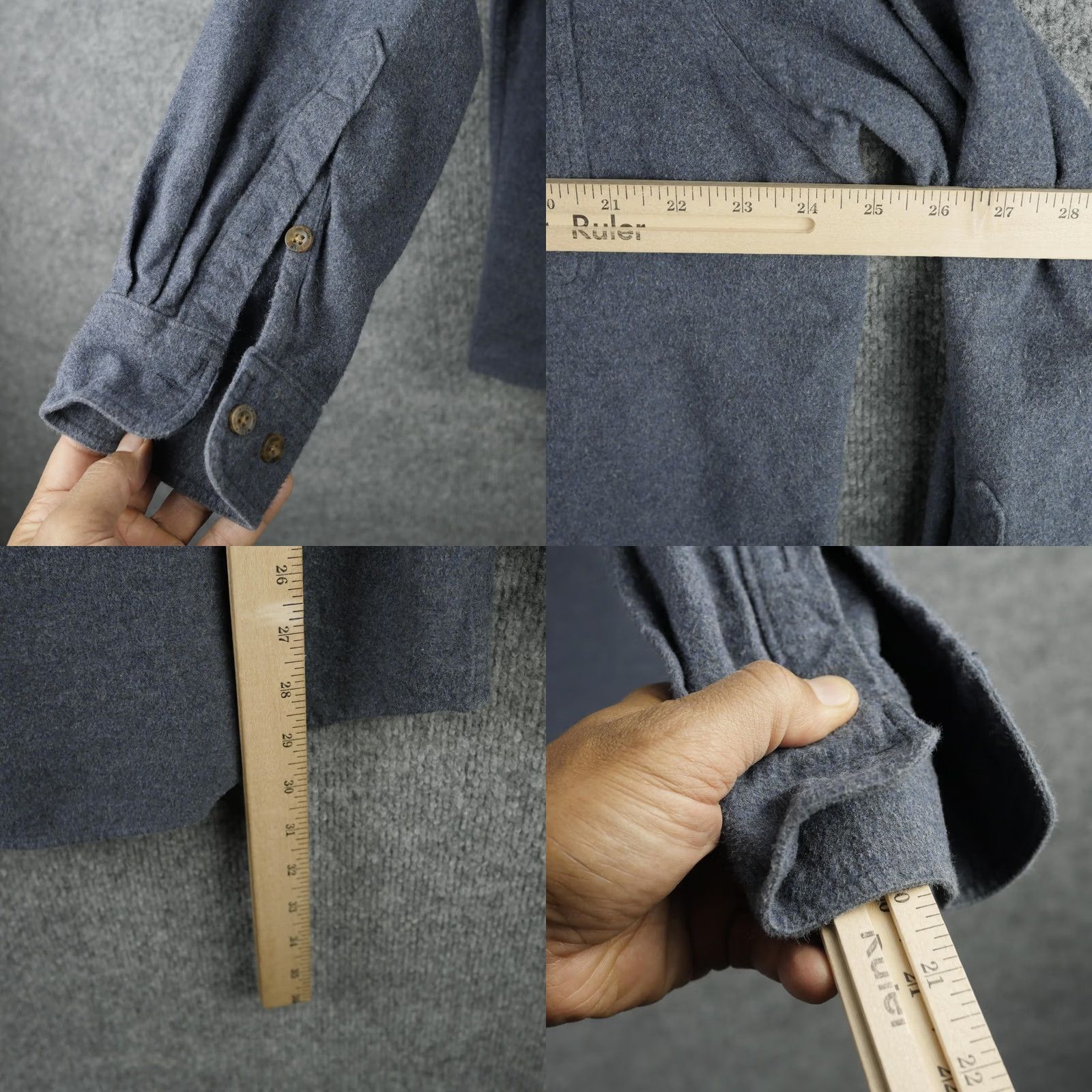 Vintage Woolrich Shirt Mens XL Blue Midnight Heather Flannel Button Up Pocket Casual Size US XL / EU 56 / 4 - 8 Thumbnail