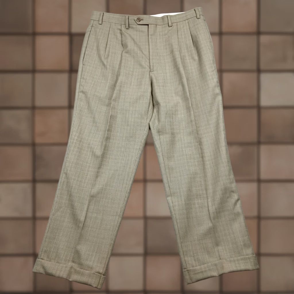 Ralph Lauren Lauren Ralph Lauren Wool Dress Pants Men 36x30 Tan Cuffed Pleated Dress Pants Classic Mens Size US 36 / EU 52 - 1 Thumbnail