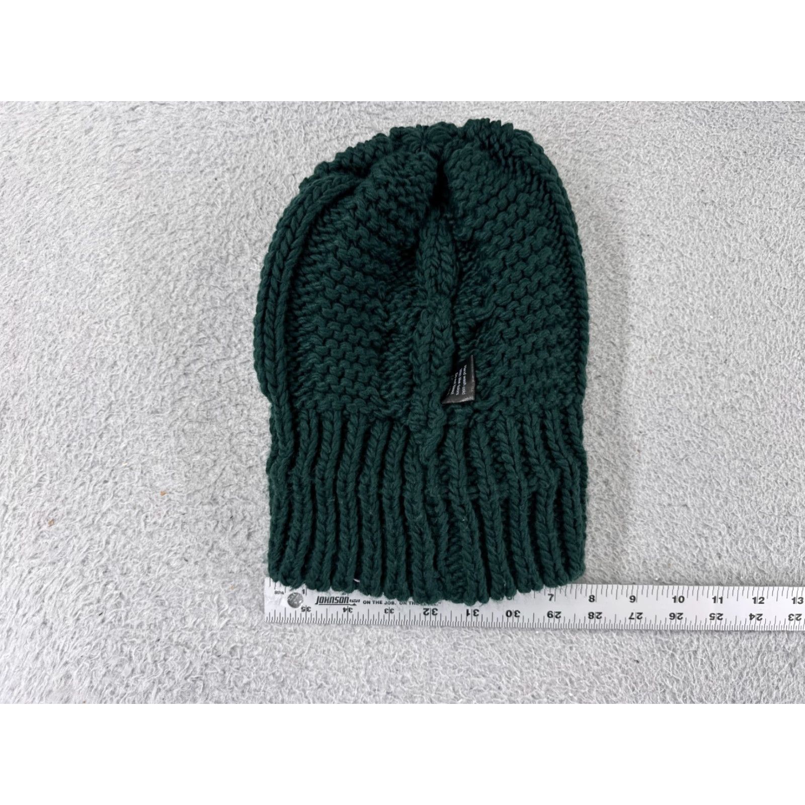 Vintage Wet Seal Beanie Womens One Size Green 100% Acrylic Snow Ski Winter Pom Size ONE SIZE - 4 Thumbnail