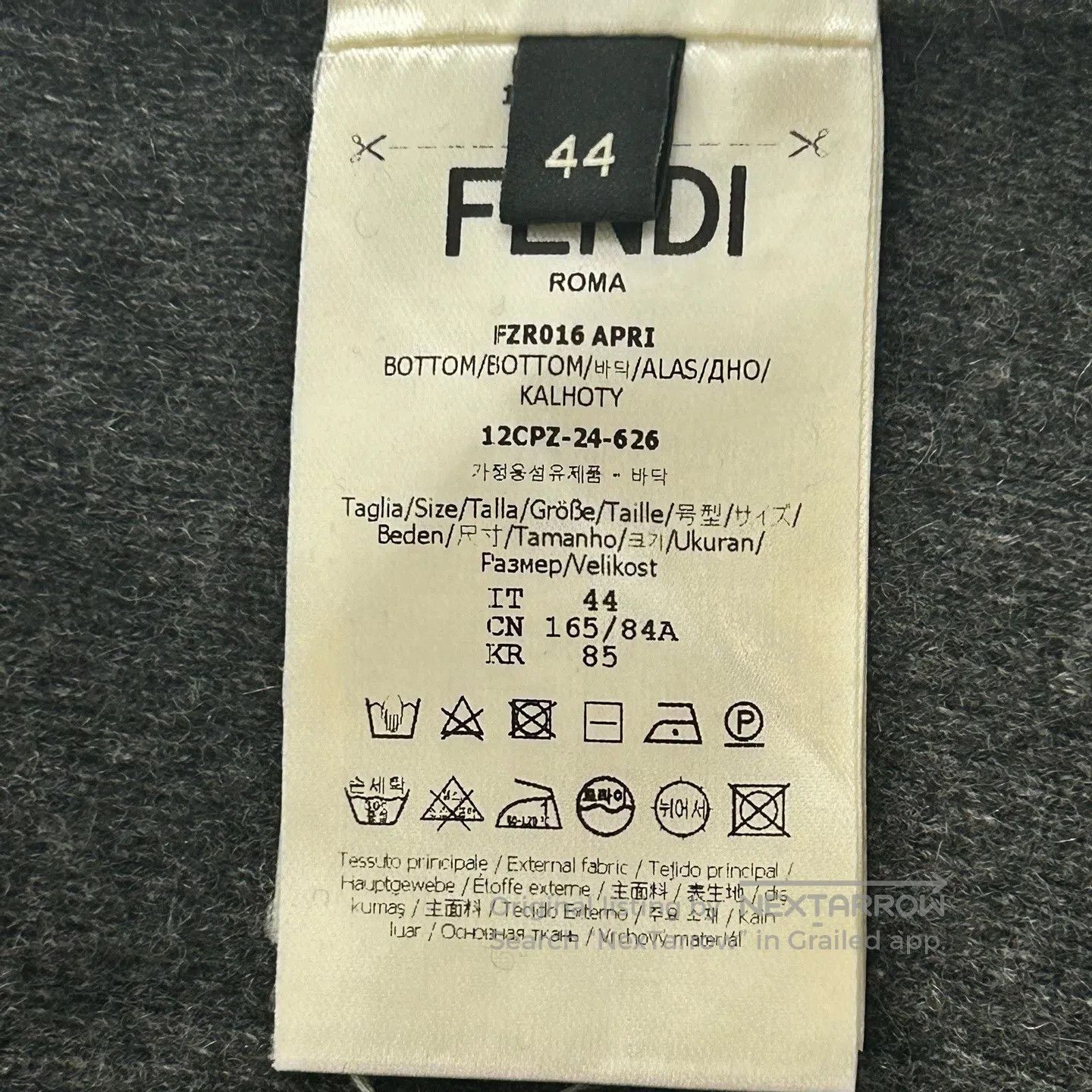Fendi FENDI Old Money Wind Gray Wool Knit Casual Pants Size US 28 / EU 44 - 4 Thumbnail