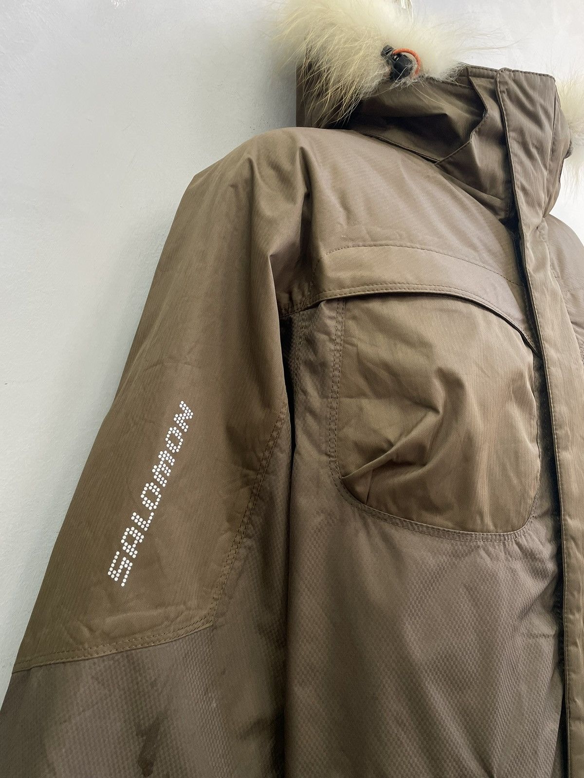 Salomon Salomon Ski Vintage Brown Outdoor Jacket Y2K Tech Size US L / EU 52-54 / 3 - 3 Thumbnail