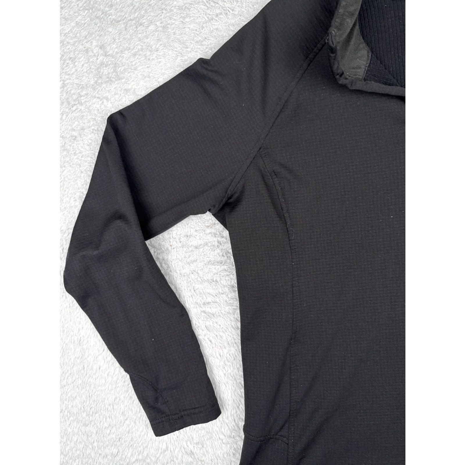 The North Face The North Face Pullover Womens XL Black 1/4 Zip Fleece Grid DLA Piper Logo Activewear Size XL / US 12-14 / IT 48-50 - 3 Thumbnail