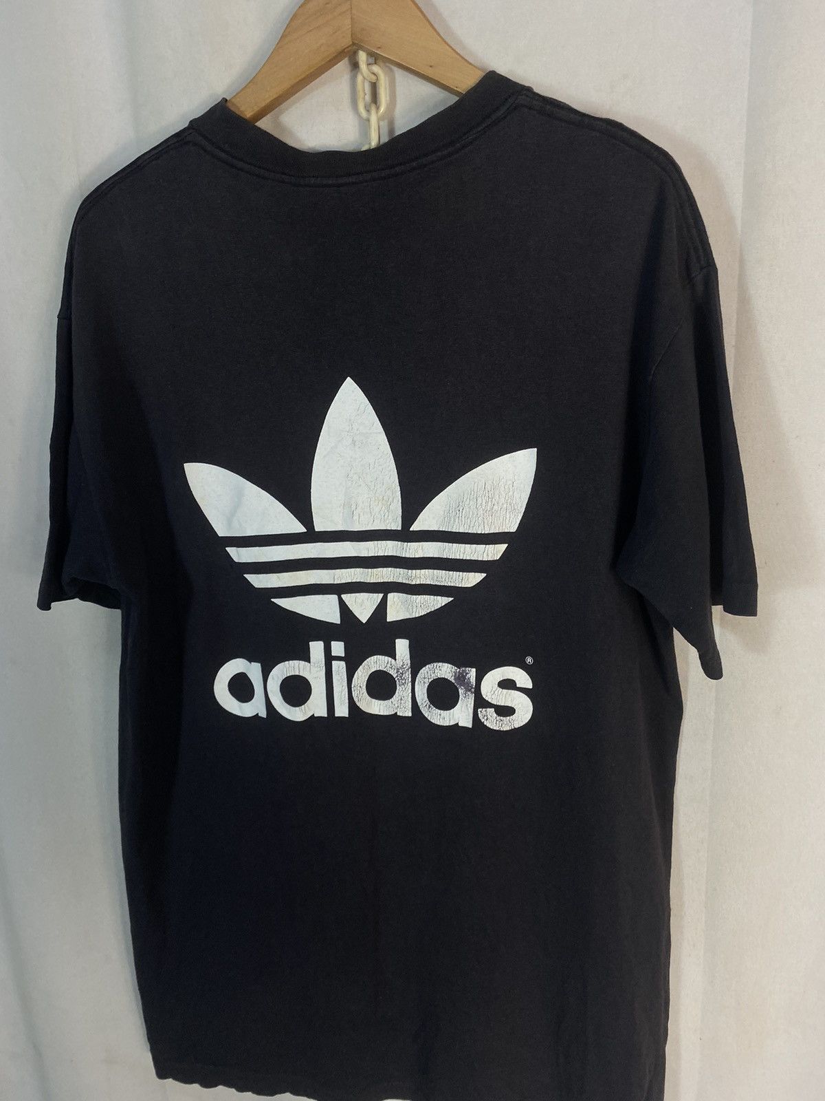 Adidas × Vintage Vintage adidas mirror print T-shirt made in USA Size US L / EU 52-54 / 3 - 5 Thumbnail