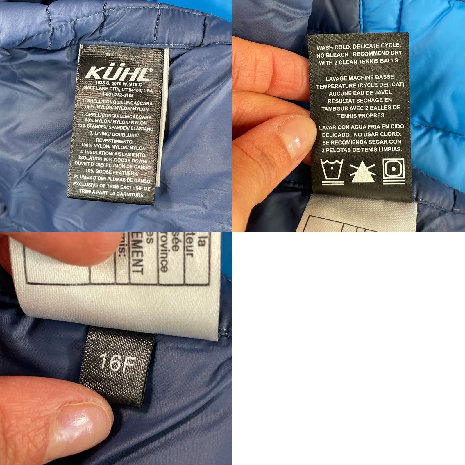 Vintage VINTAGE? No — Kuhl Projekt Goose Down Hooded Vest Women XS Blue Full Zip Pockets Warm Size XS / US 0-2 / IT 36-38 - 8 Thumbnail