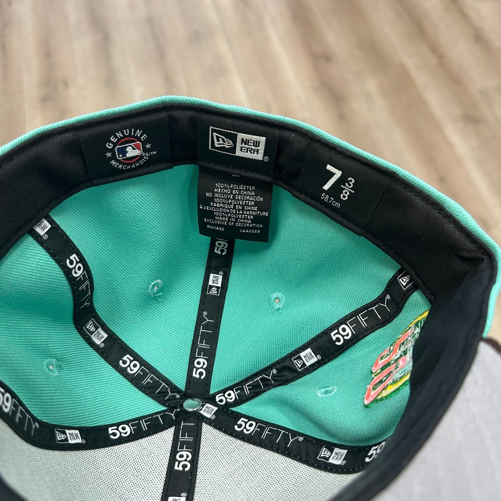 New Era san Diego Padres Petco Park Fitted hat cap sz 7 3/8 Blue B25 Size ONE SIZE - 6 Thumbnail