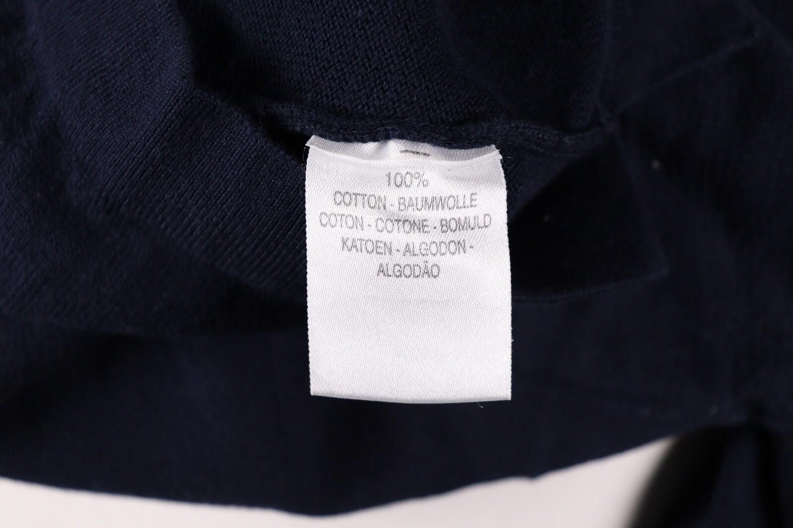Designer Burberry London Blue Cotton Knit Short Sleeve Sweater Size M Size M / US 6-8 / IT 42-44 - 10 Thumbnail