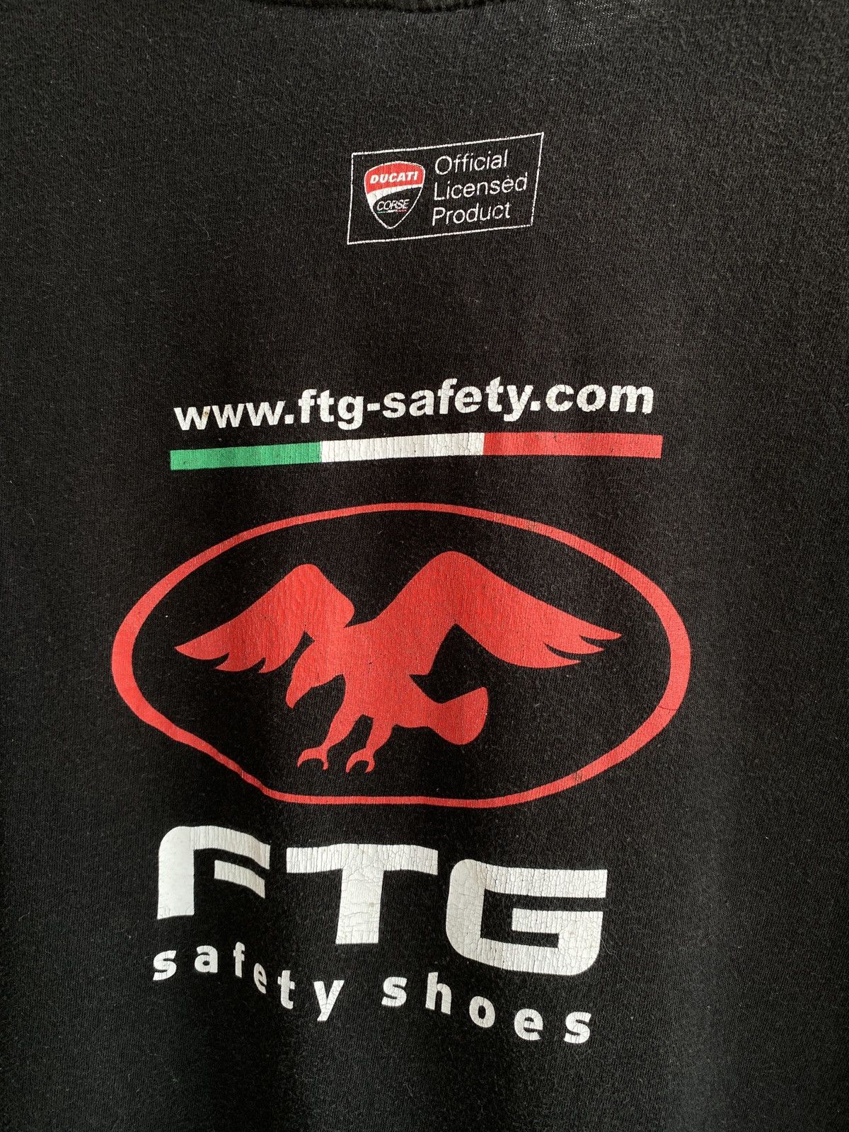 Ducati × Vintage Vintage Ducati Ftg Safety shoes tee Size US XL / EU 56 / 4 - 10 Thumbnail