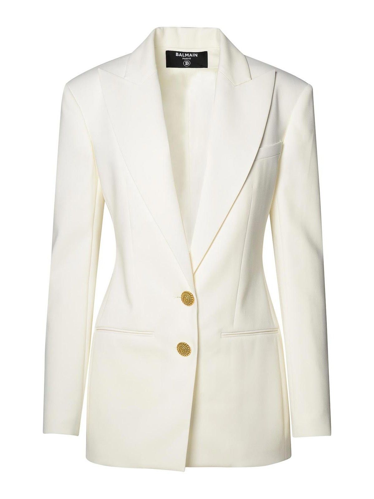 Balmain o1y0525 Blazer in White Size S / US 4 / IT 40 - 1 Thumbnail