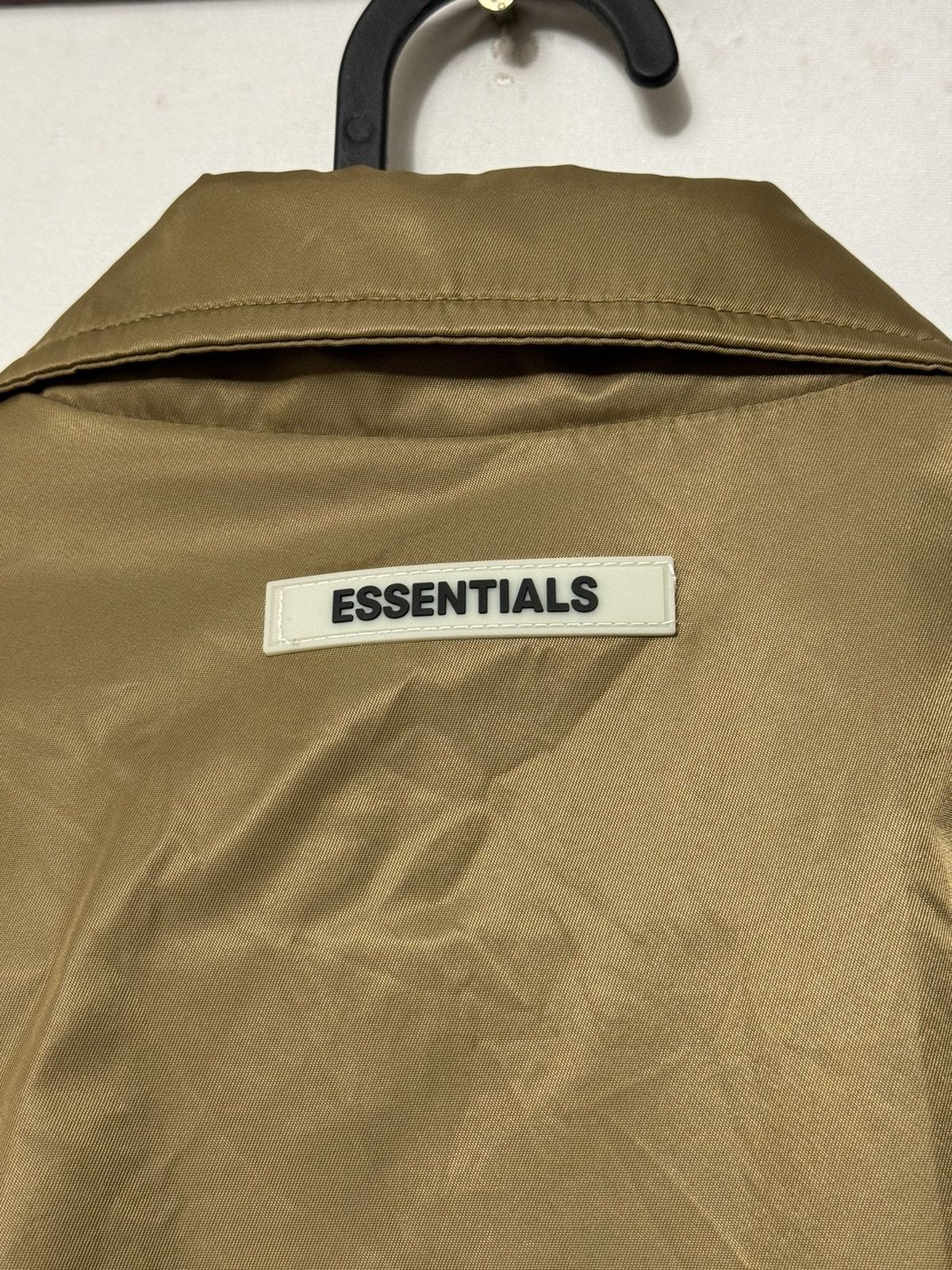 Fear of God 💥Fear of God Essentials Nylon Jacket SZ Medium Tan Size US M / EU 48-50 / 2 - 12 Thumbnail
