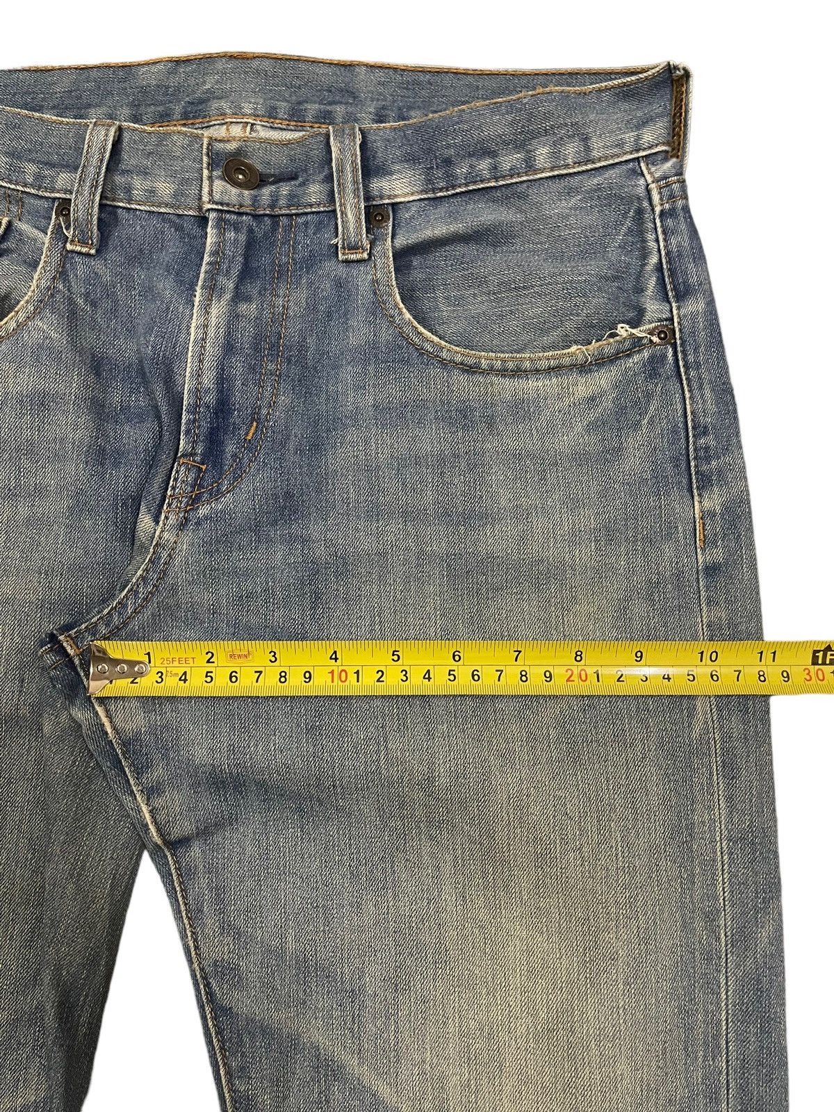 14th Addiction Vintage Japanese Brand Blue Wash Style Baggy Jeans Size US 31 - 12 Thumbnail
