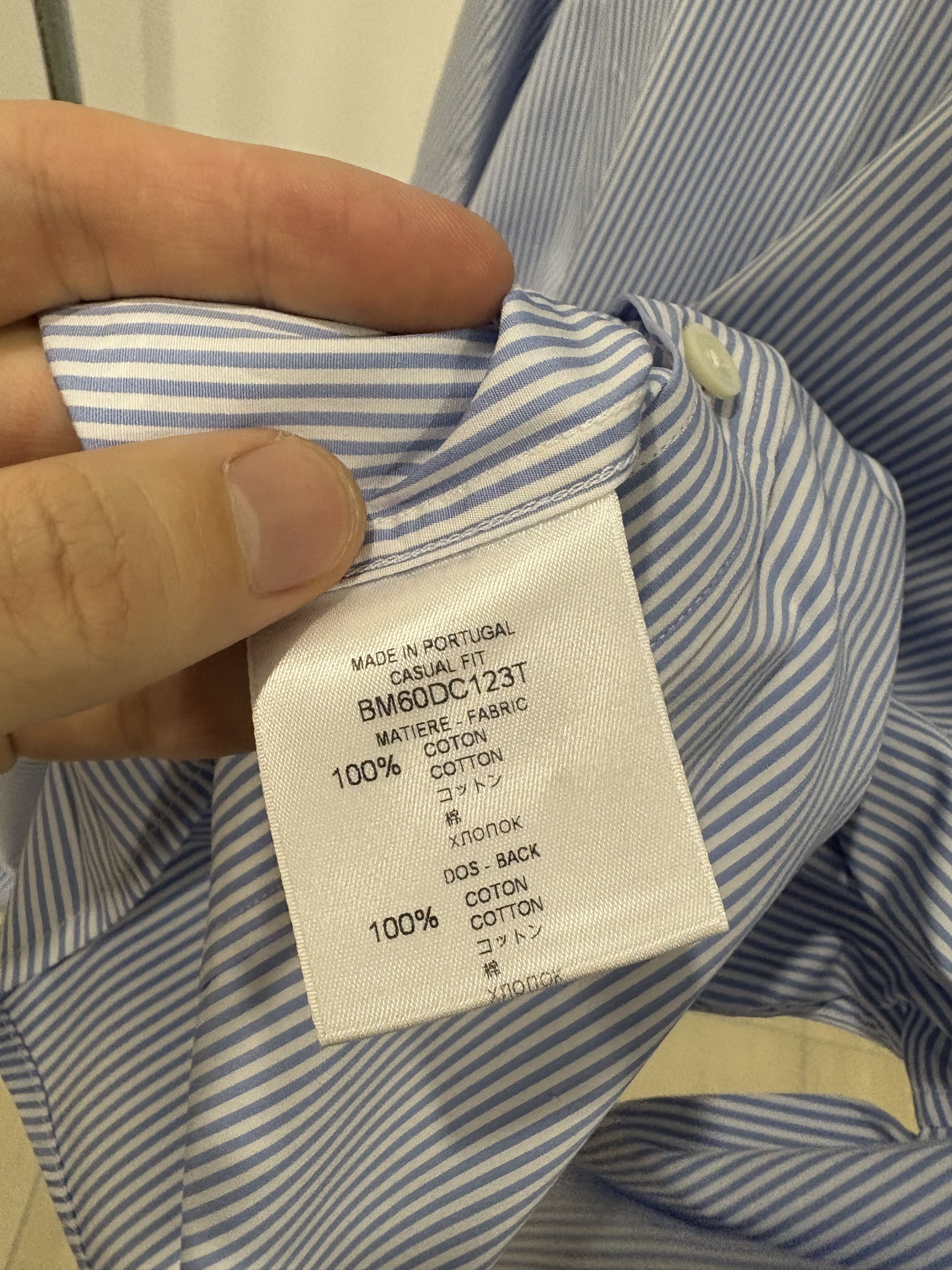 Givenchy Givenchy 3 AV GEORGE V Address Print Shirt Size US L / EU 52-54 / 3 - 5 Thumbnail
