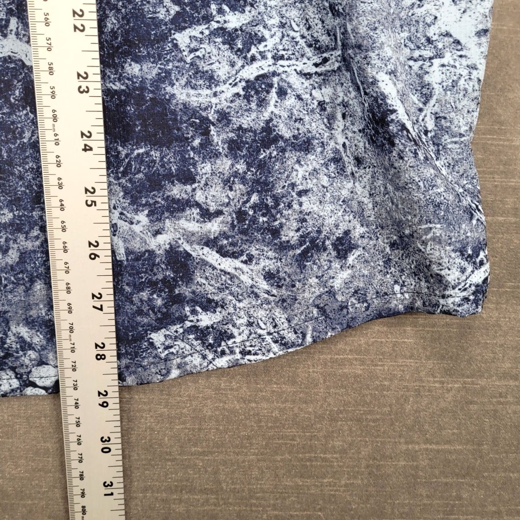 Vintage Mens Abstract Print Short Sleeve Button Up Shirt Blue Large Size US L / EU 52-54 / 3 - 7 Thumbnail