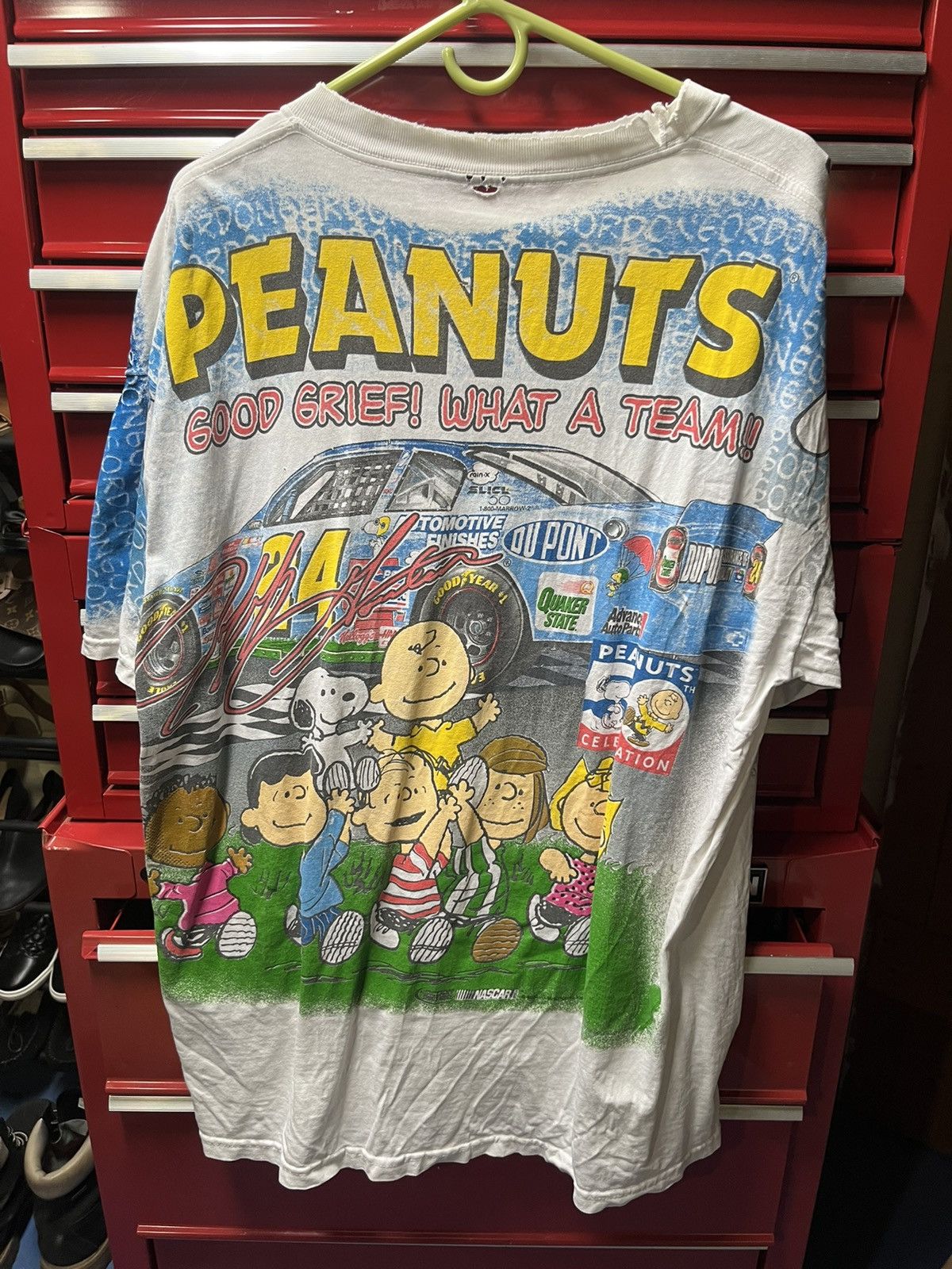 NASCAR × Peanuts × Vintage Vintage Peanuts Jeff Gordon NASCAR Size US XL / EU 56 / 4 - 2 Thumbnail