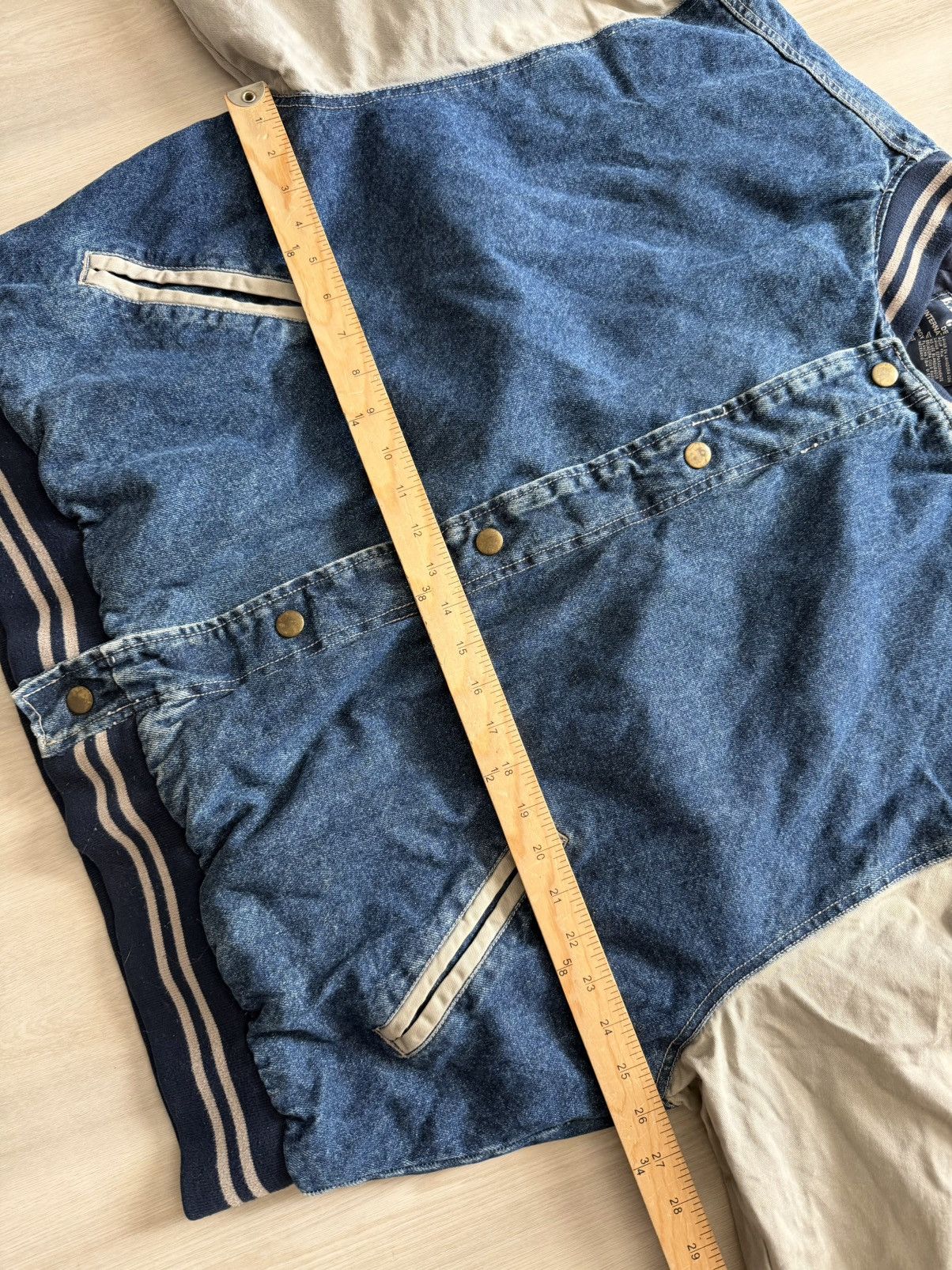 Vintage Vintage Expedition Gear Denim Jean Varsity Bomber Sz XL Size US XL / EU 56 / 4 - 8 Thumbnail
