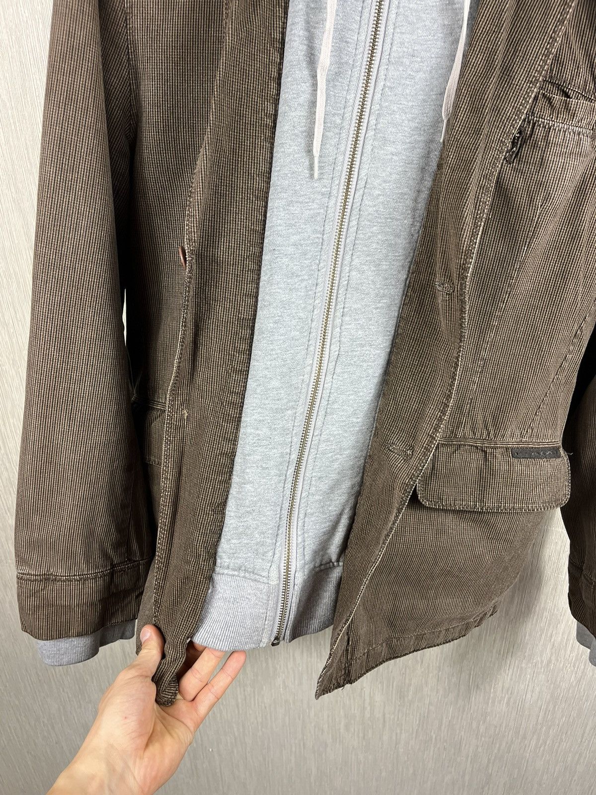 Japanese Brand × Vintage Vintage Fullcircle suit hoodie zip hooded blazer y2k jacket Size US L / EU 52-54 / 3 - 20 Thumbnail