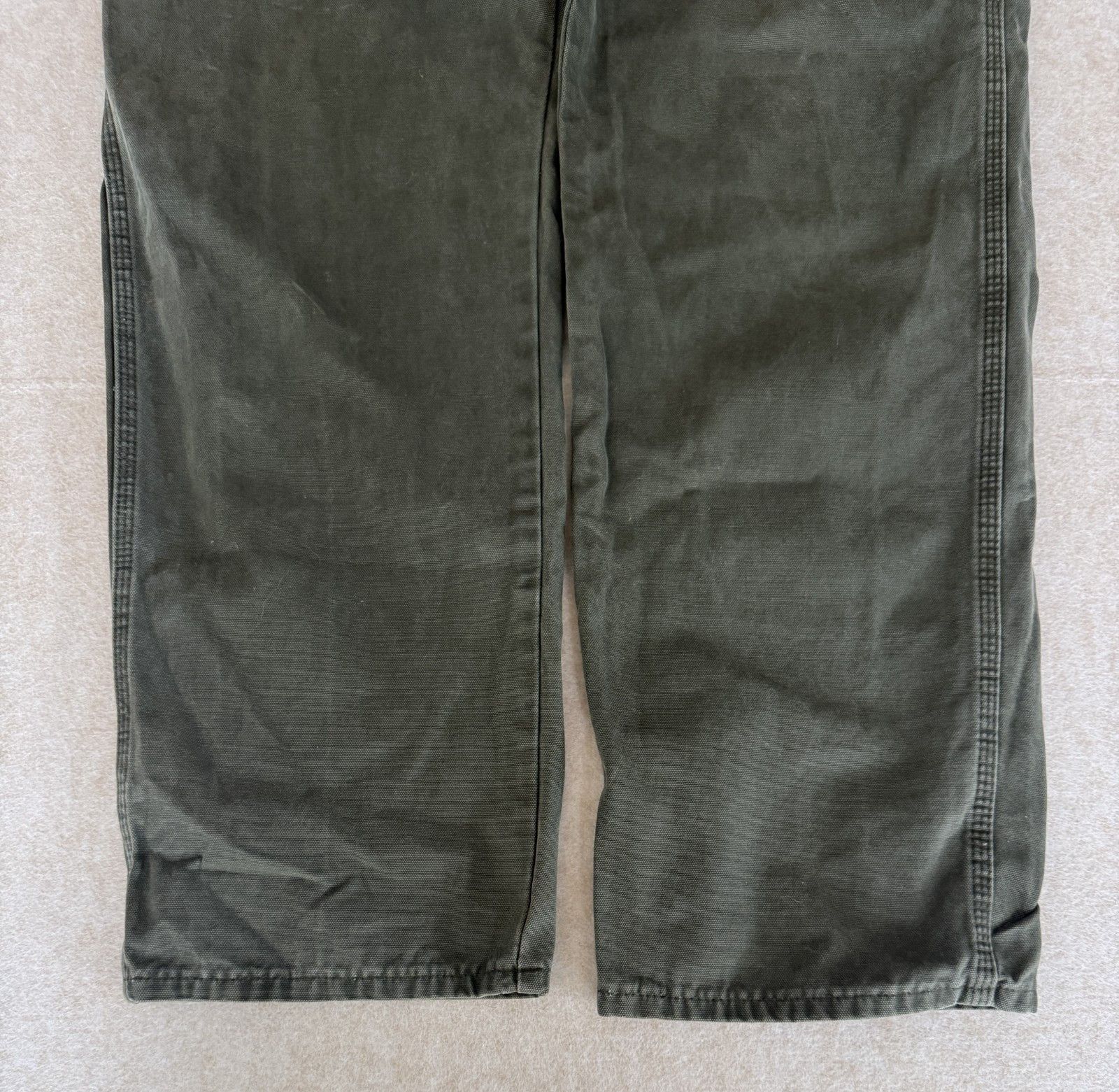 Dickies Dickies Mens 38x34 Relaxed Fit Work Pants Green Cotton Util Size US 38 / EU 54 - 2 Thumbnail