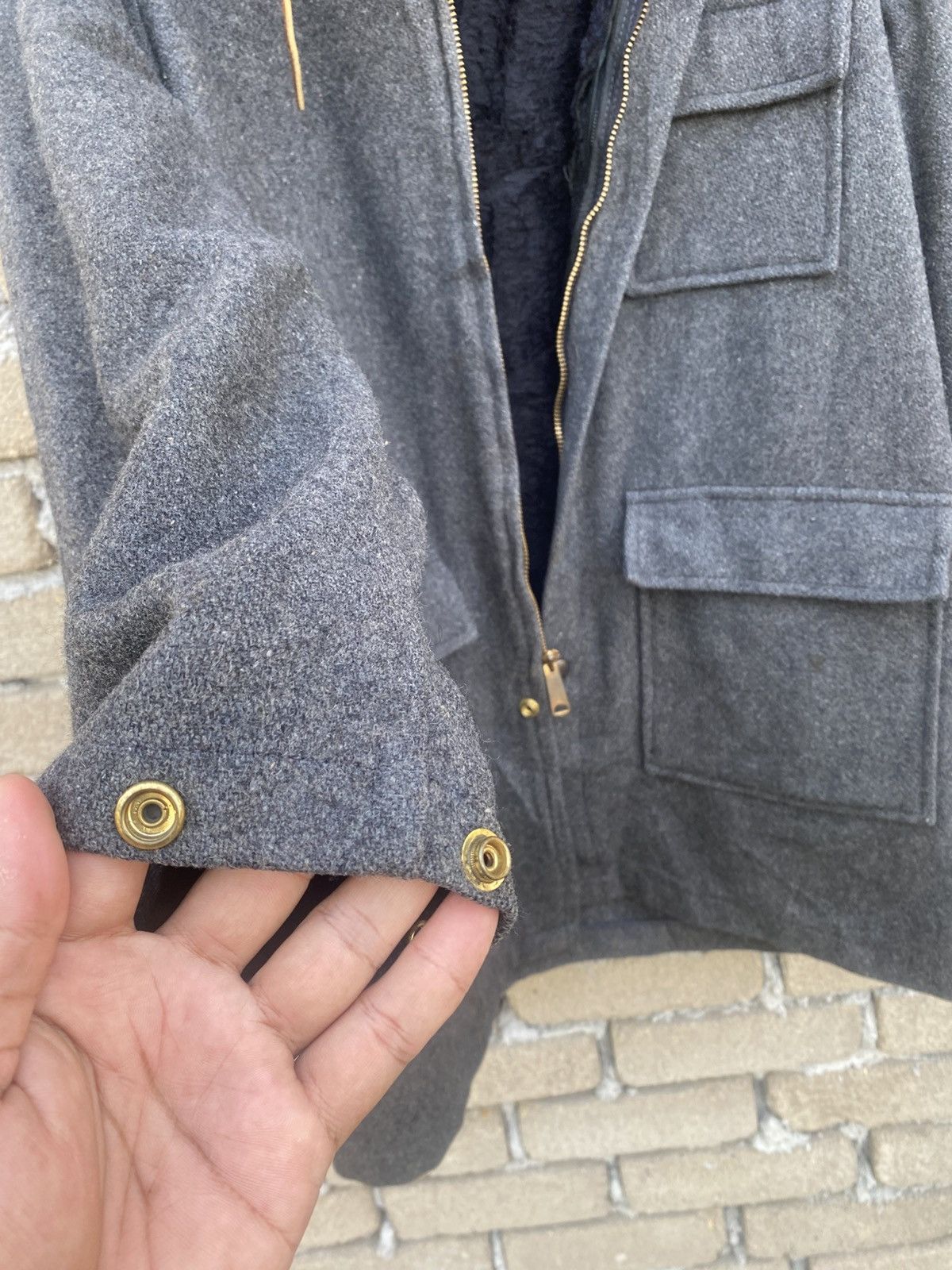 Sears Vintage Sears Roebuck & Co Wool Jacket With Hoodie Size US M / EU 48-50 / 2 - 11 Thumbnail