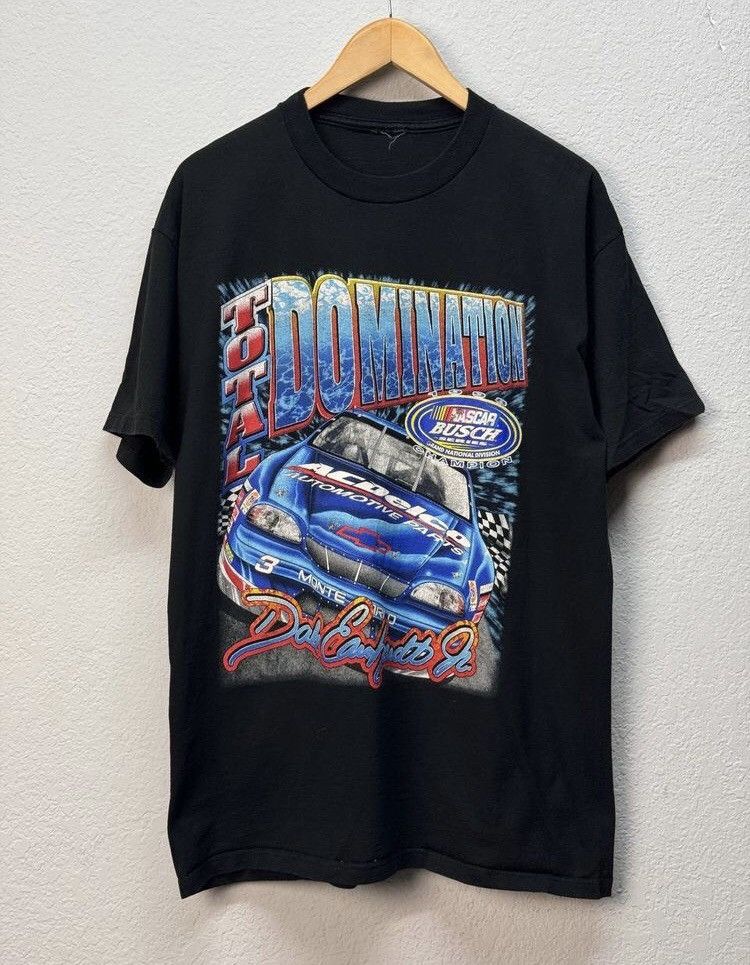 Band Tees × NASCAR VTG Vintage Dale Earnhardt JR Total Domination 1998 Nascar Size US L / EU 52-54 / 3 - 3 Thumbnail