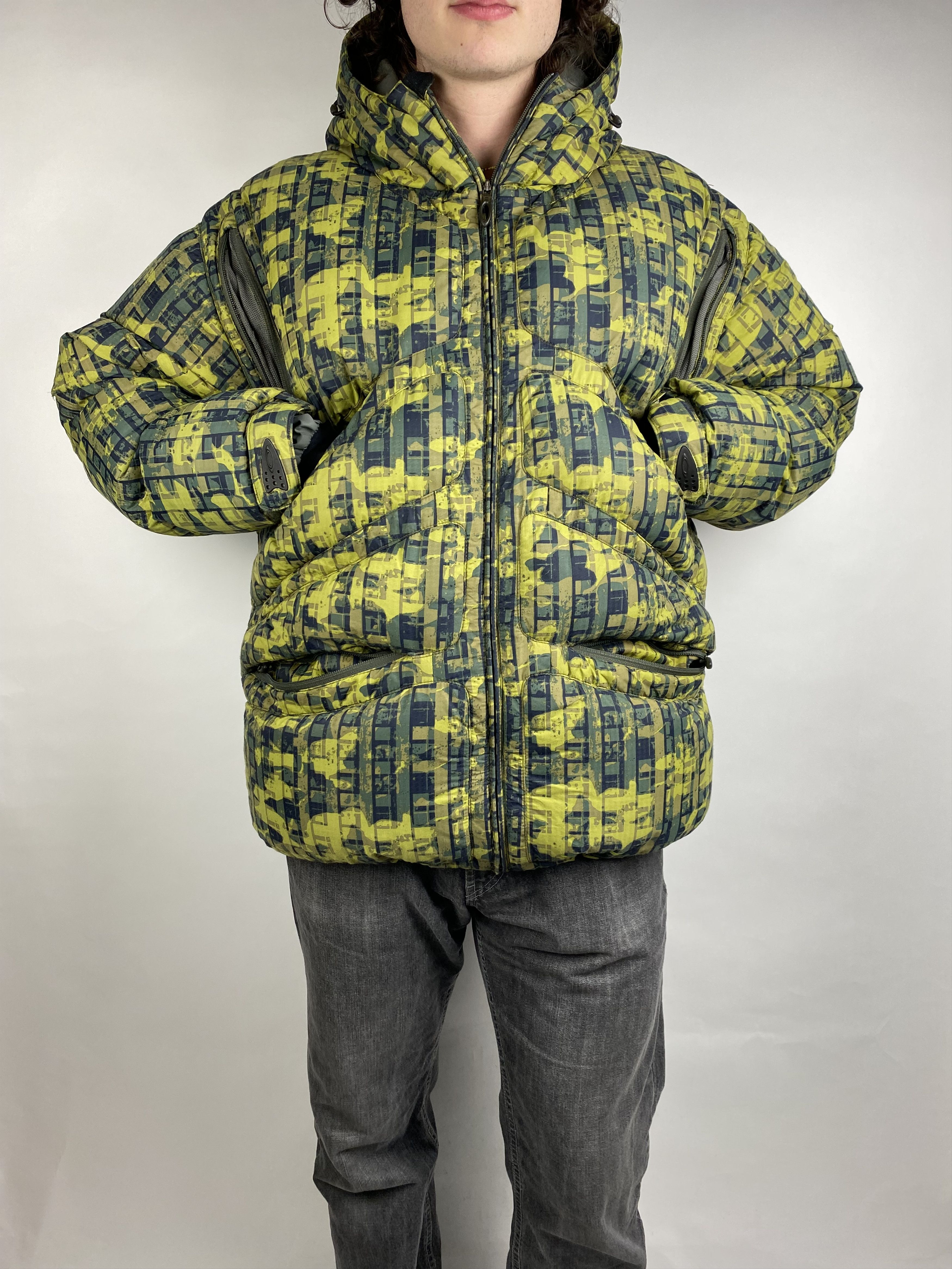 スノーボード oakley ski jacket 00s y2k Mens Medium Oakley Ski