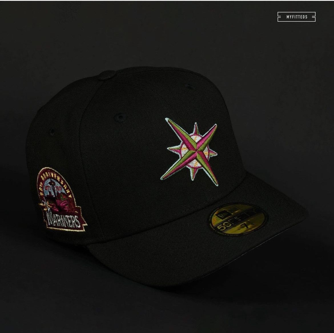 MyFitteds 7 1/4 SEATTLE MARiNERS 1962 WORLD’S FAiR MLB NEW ERA FiTTED Size ONE SIZE - 1 Thumbnail