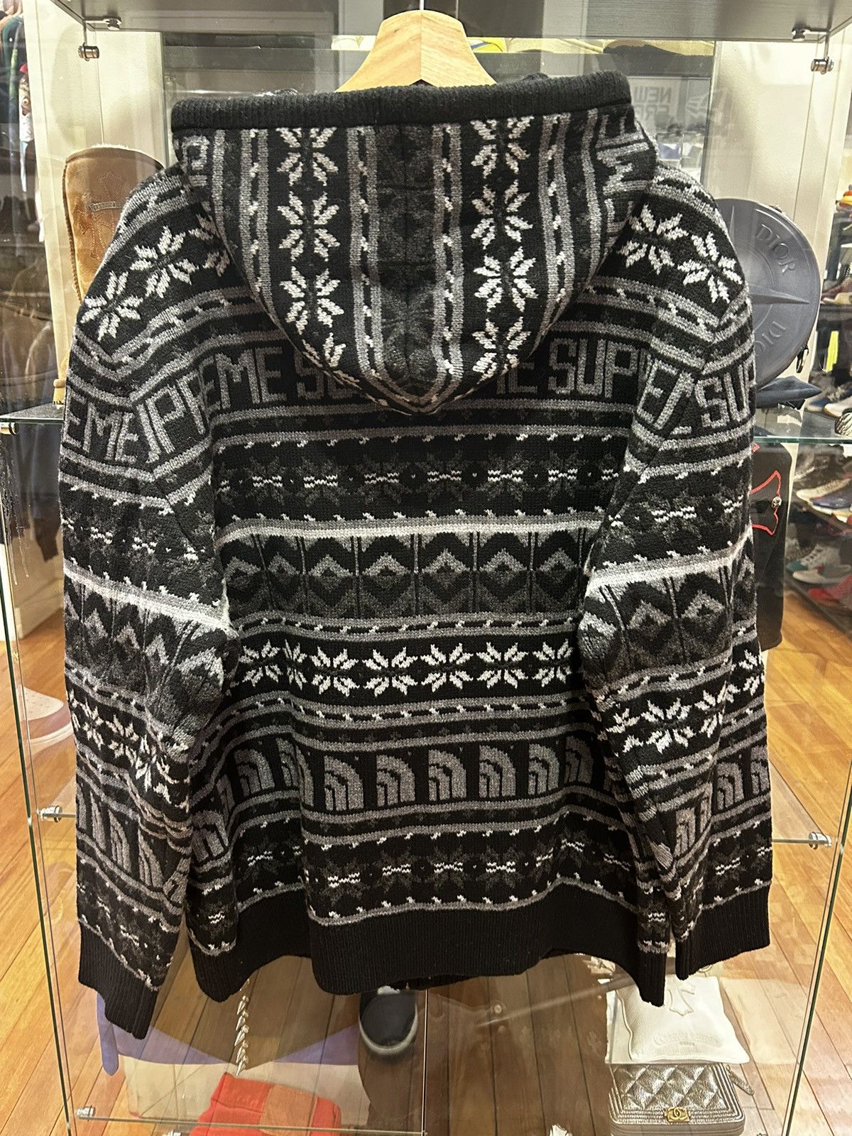 Supreme × The North Face Supreme X TNF Zip Up Knit Wool Hoodie Size US XL / EU 56 / 4 - 2 Thumbnail