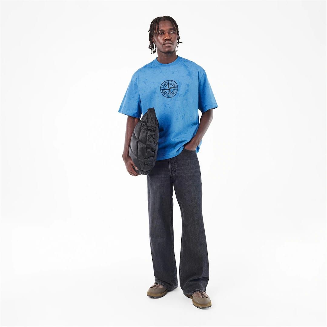 Stone Island o1g2r1mq0526 Dial Oversized T-Shirt in Blue Size US XL / EU 56 / 4 - 2 Thumbnail