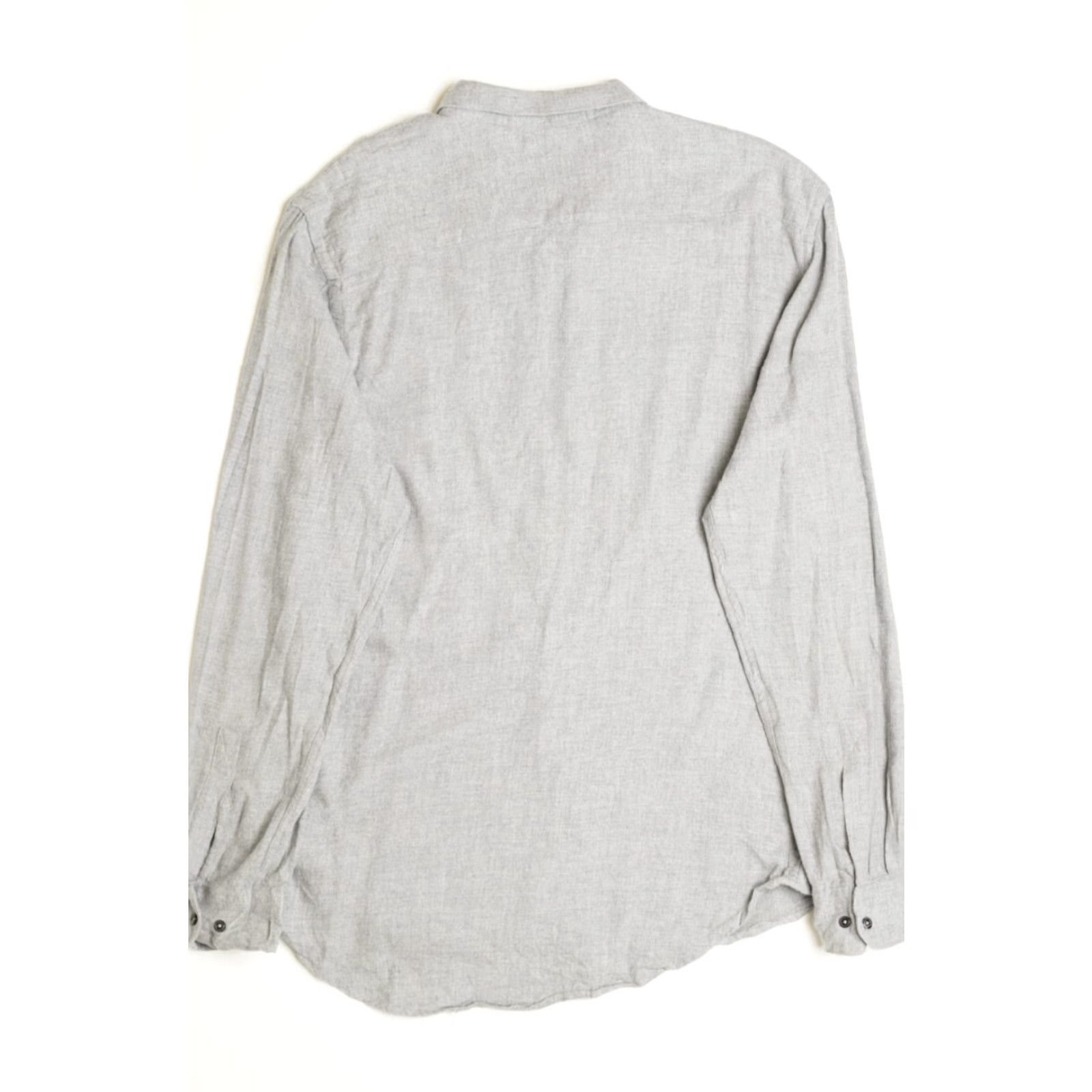 Zara VINTAGE Zara Man Gray Flannel Shirt X-Large Button-Down Casual Top Mens Size US XL / EU 56 / 4 - 3 Thumbnail