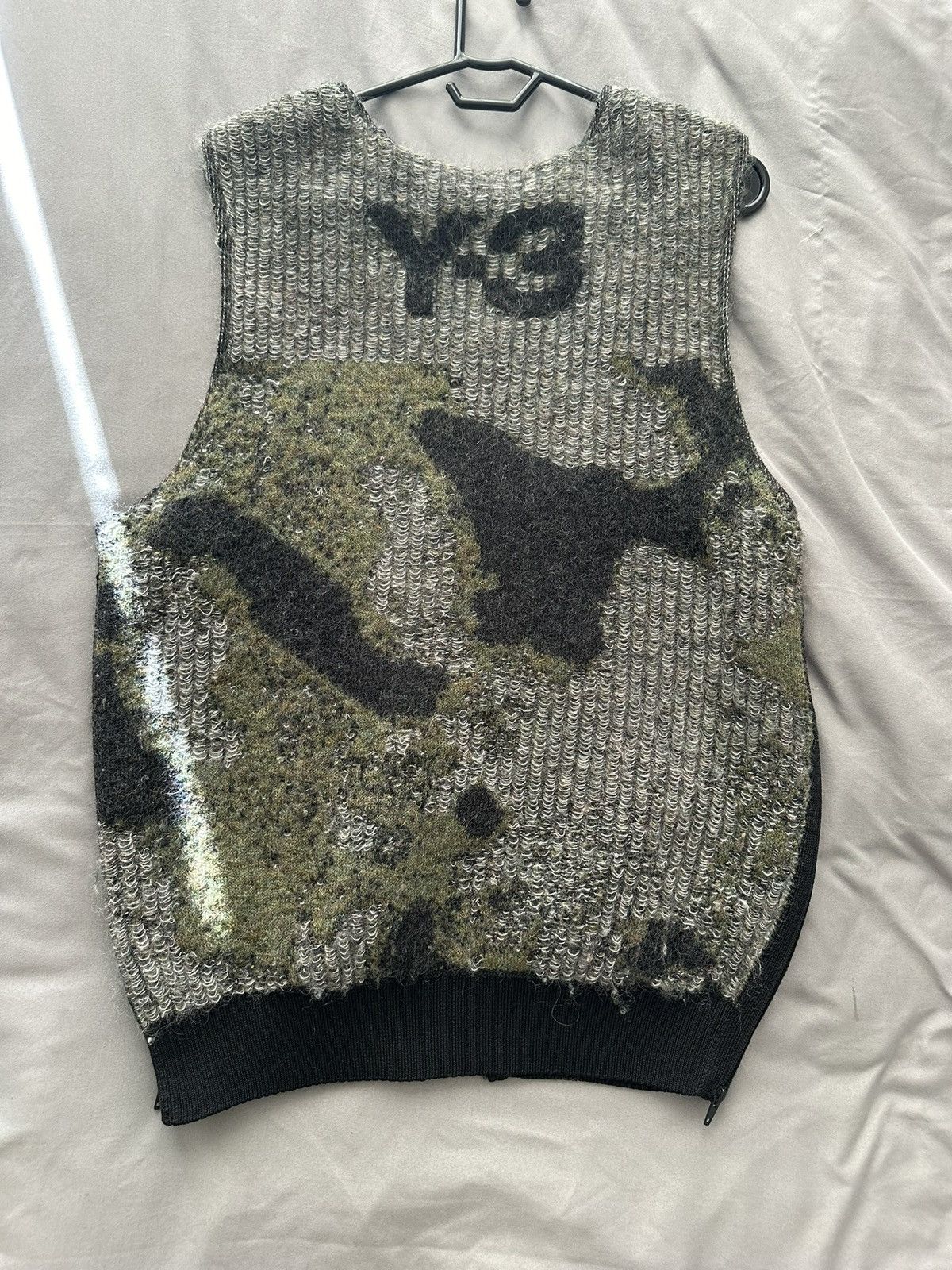Y-3 × Yohji Yamamoto Y-3 camp knit vest | Grailed