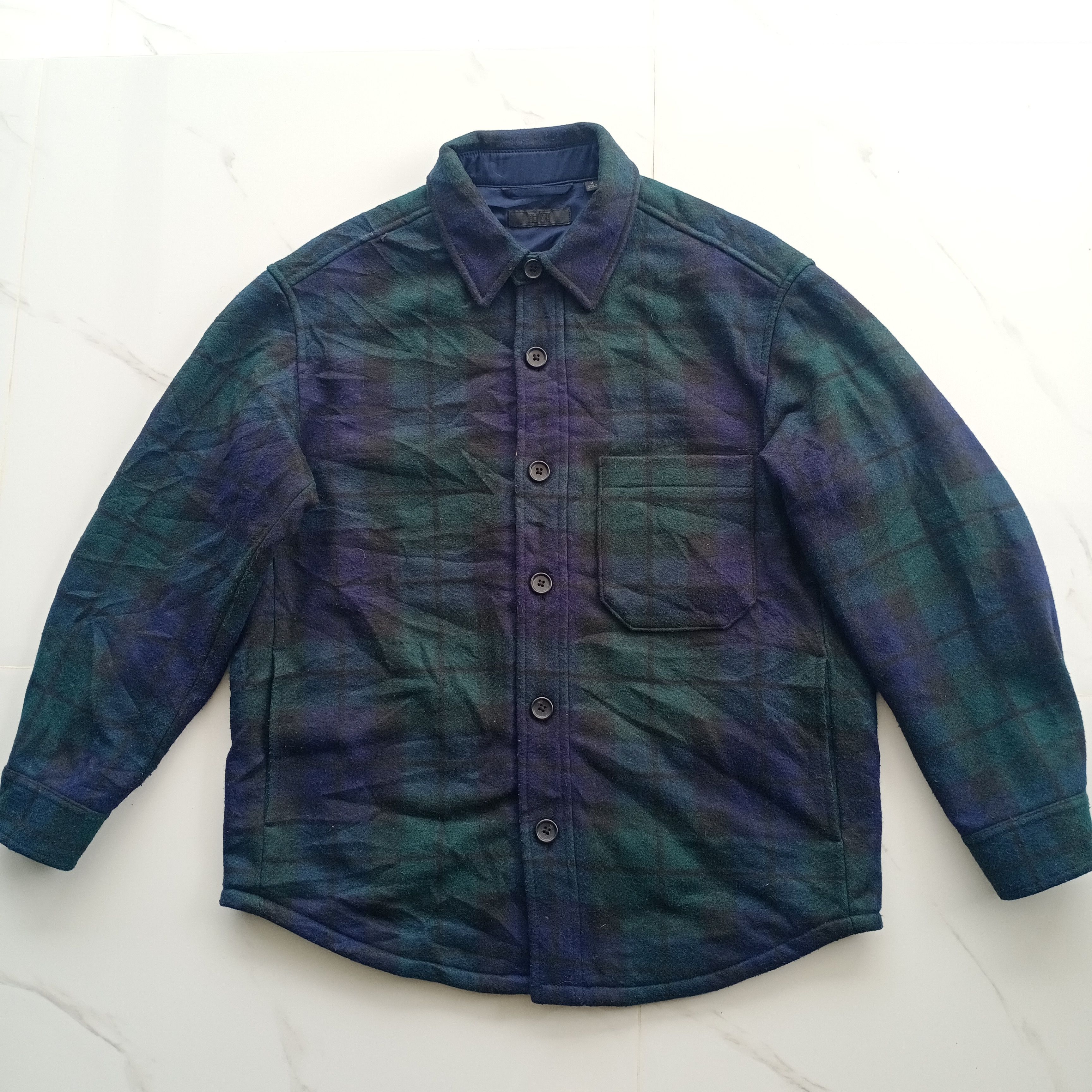 Japanese Brand × Uniqlo UNIQLO TARTAN DESIGN WOOL BUTTON JACKET POCKET M SIZE Size US M / EU 48-50 / 2 - 2 Thumbnail