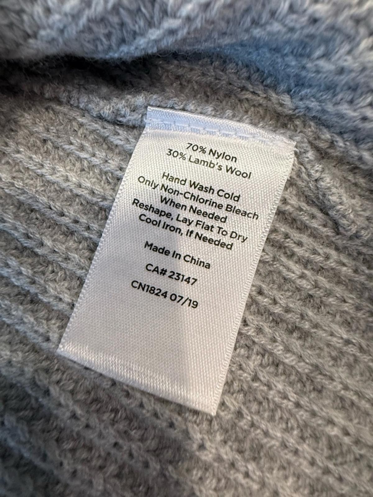 Other Talbots Plus Petites gray wool blend sweater cable knit 2XP Size XXL / US 16-18 / IT 52-54 - 6 Thumbnail