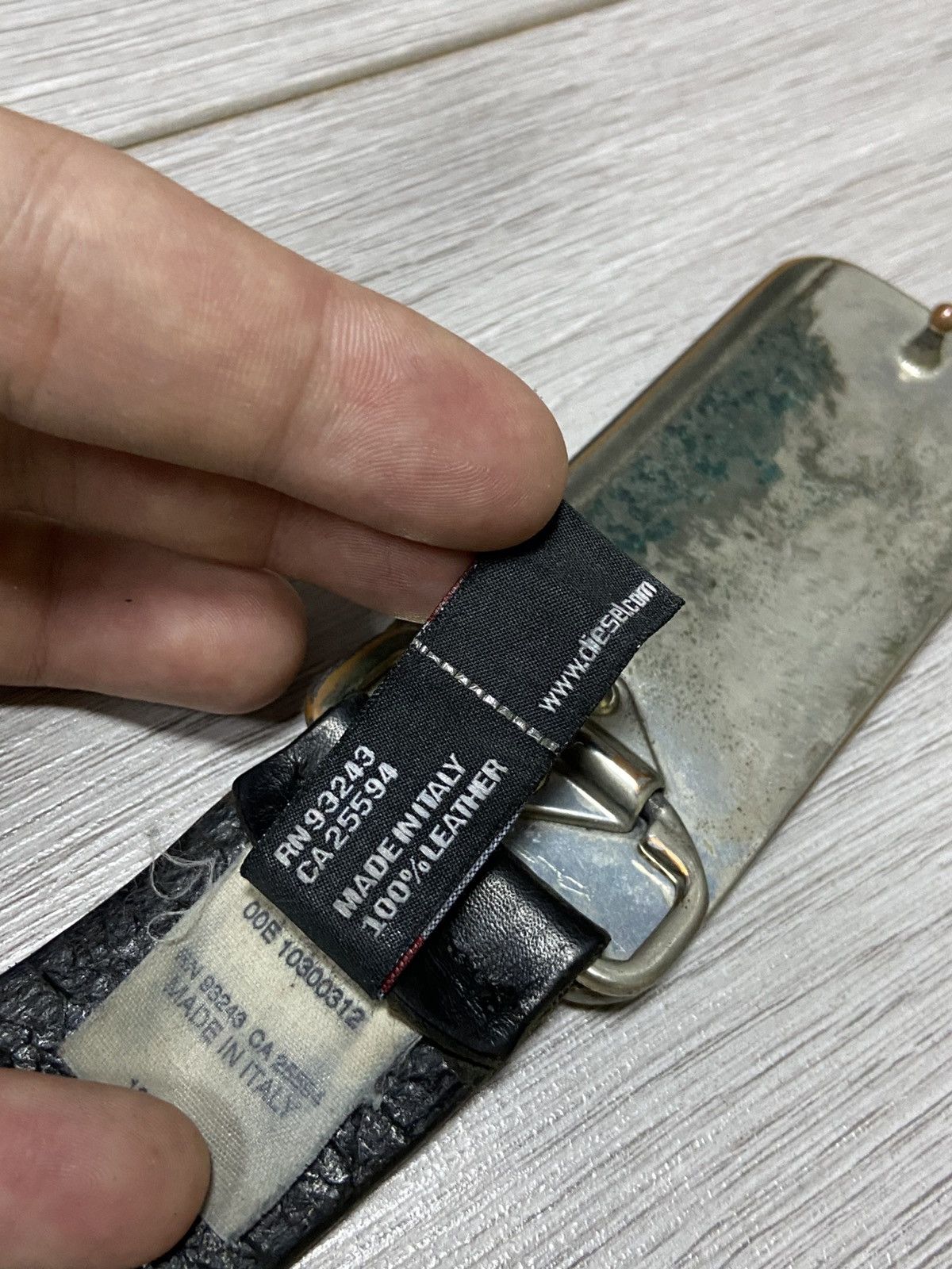 Diesel Diesel Plane ✈️ ⭐️ USSR style vintage leather belt Size ONE SIZE - 9 Thumbnail