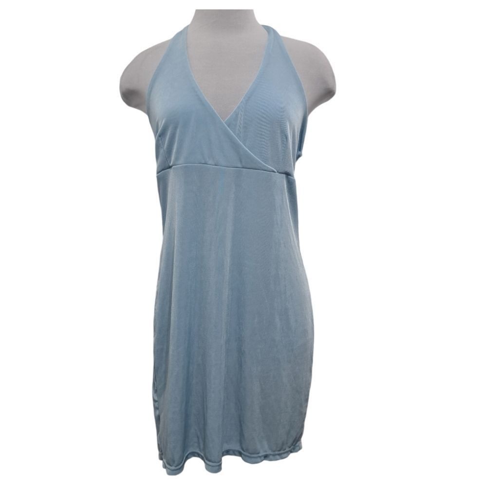 Other Finesse Dani Blueberry Halter Bodycon Mini Dress Size 1X NWT Size XXL / US 16-18 / IT 52-54 - 4 Thumbnail