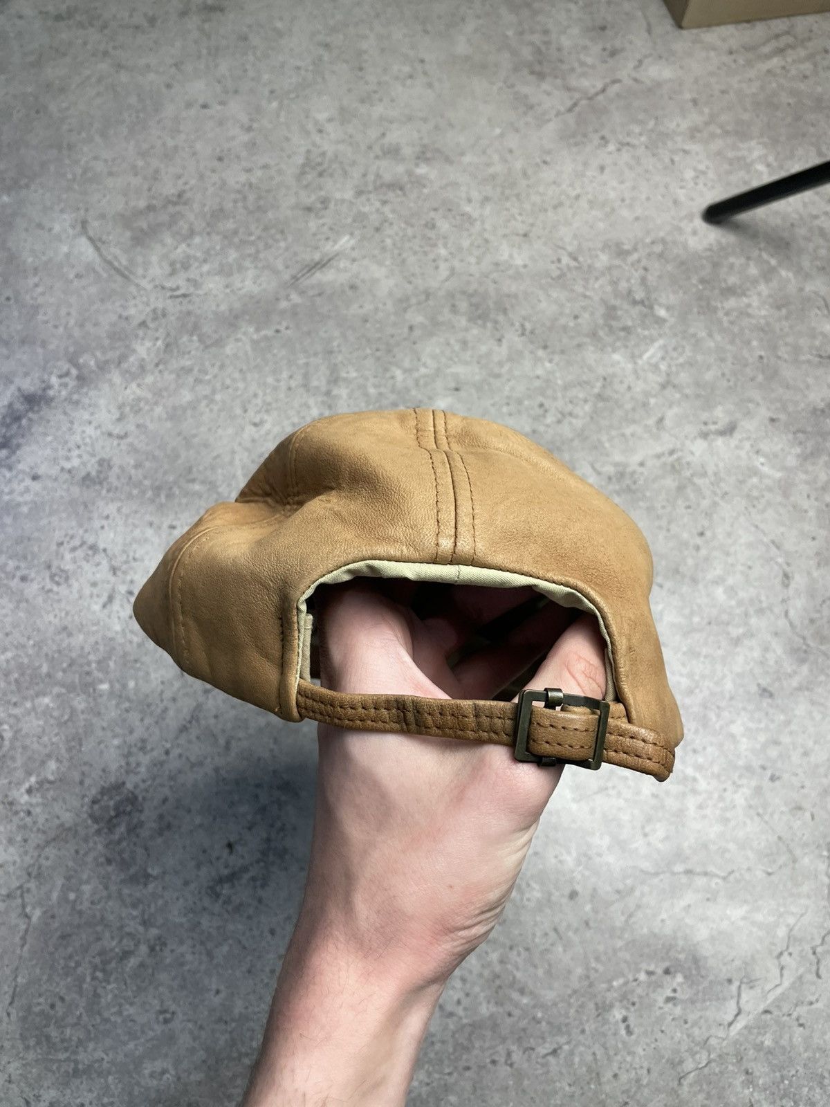 Timberland 🔥 Y2K Goretex Timberland USA Vintage Leather Cap Hat Size ONE SIZE - 5 Thumbnail