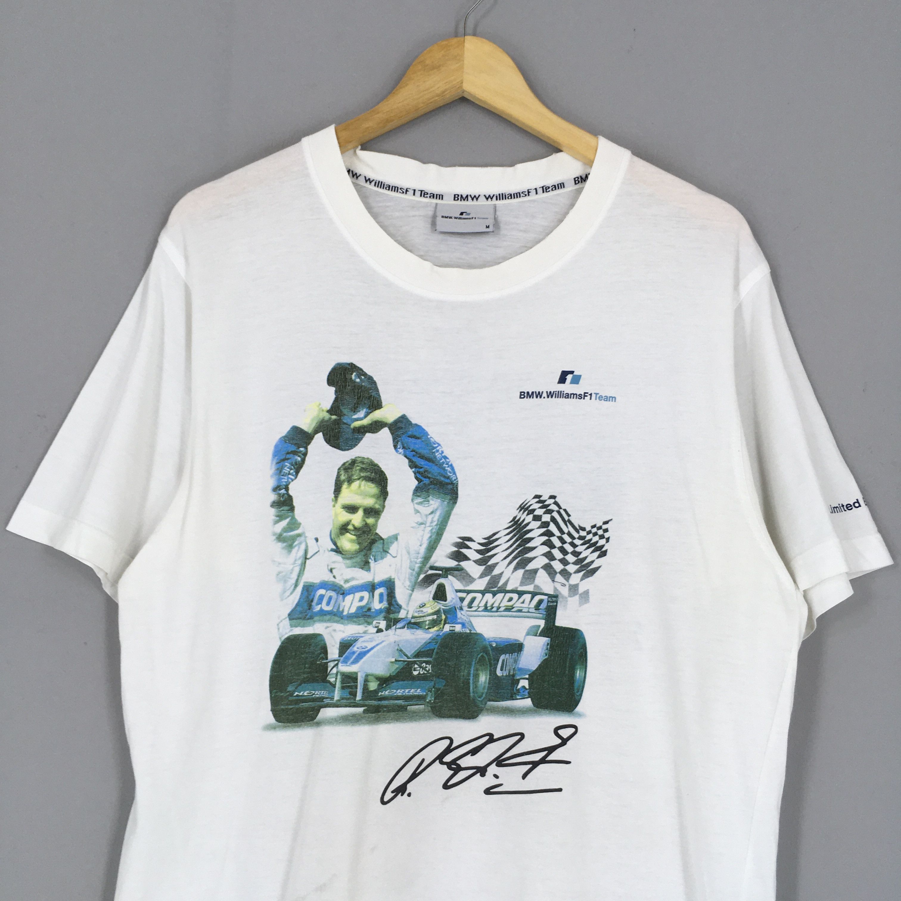 BMW × Formula 1 × Vintage Vintage Distressed BMW Williams F1 Team White T Shirt Medium Size US M / EU 48-50 / 2 - 2 Thumbnail
