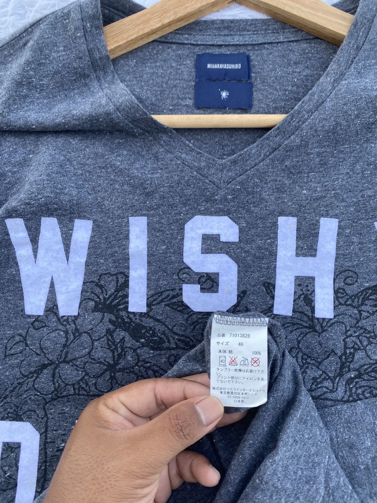 Maison MIHARA YASUHIRO Rare Miharayasuhiro “WISHYOUWEREHERE” Tshirt Size US S / EU 44-46 / 1 - 11 Thumbnail