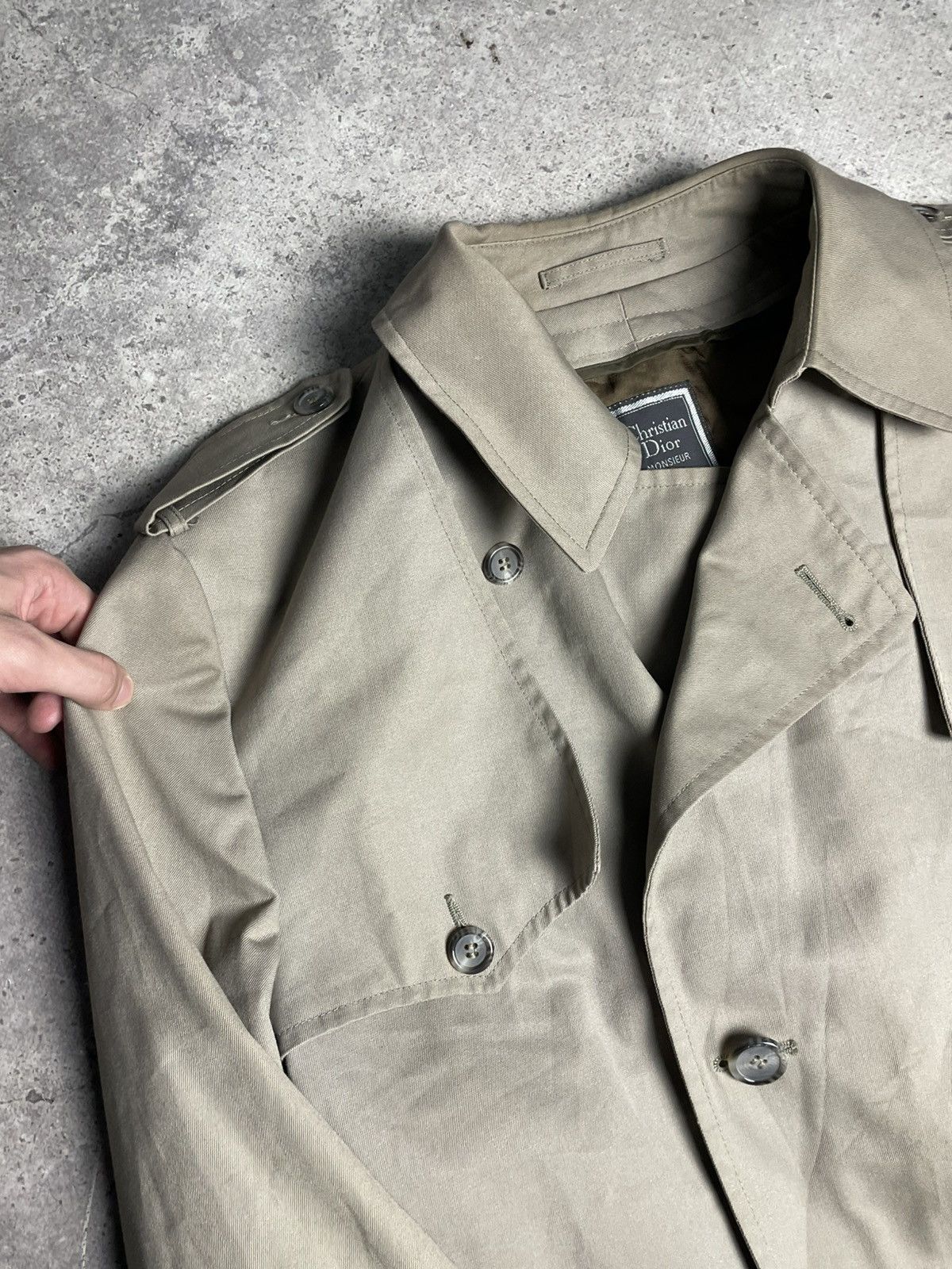 Christian Dior Monsieur Vintage Christian Dior Monsieur Trench Coat 44 R Size 44R - 10 Thumbnail