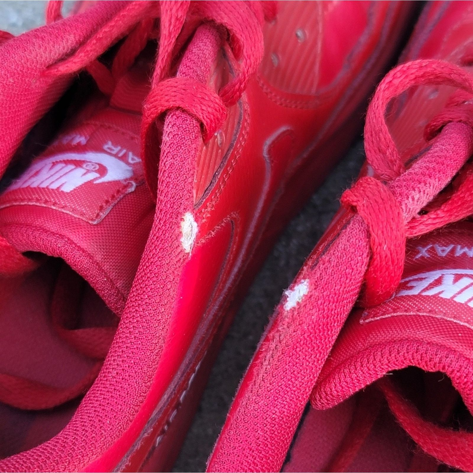 Nike Nike Air Max 90 Triple Red Running Trainer Shoes Size US 6.5 / EU 39-40 - 6 Thumbnail