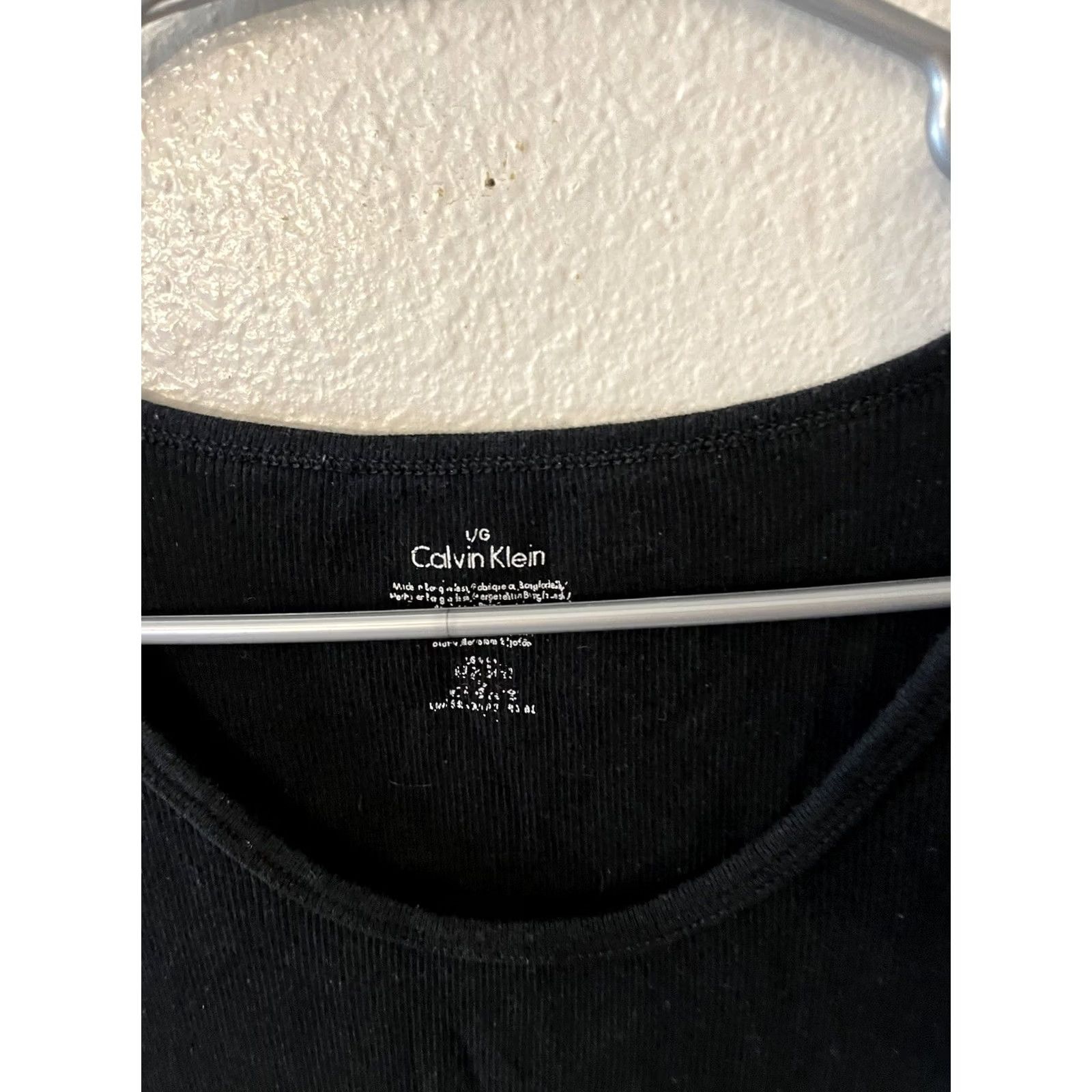 Calvin Klein Calvin Klein Women Tank Top Black CK Logo Lounge Sleepwear Sz L Size L / US 10 / IT 46 - 2 Thumbnail