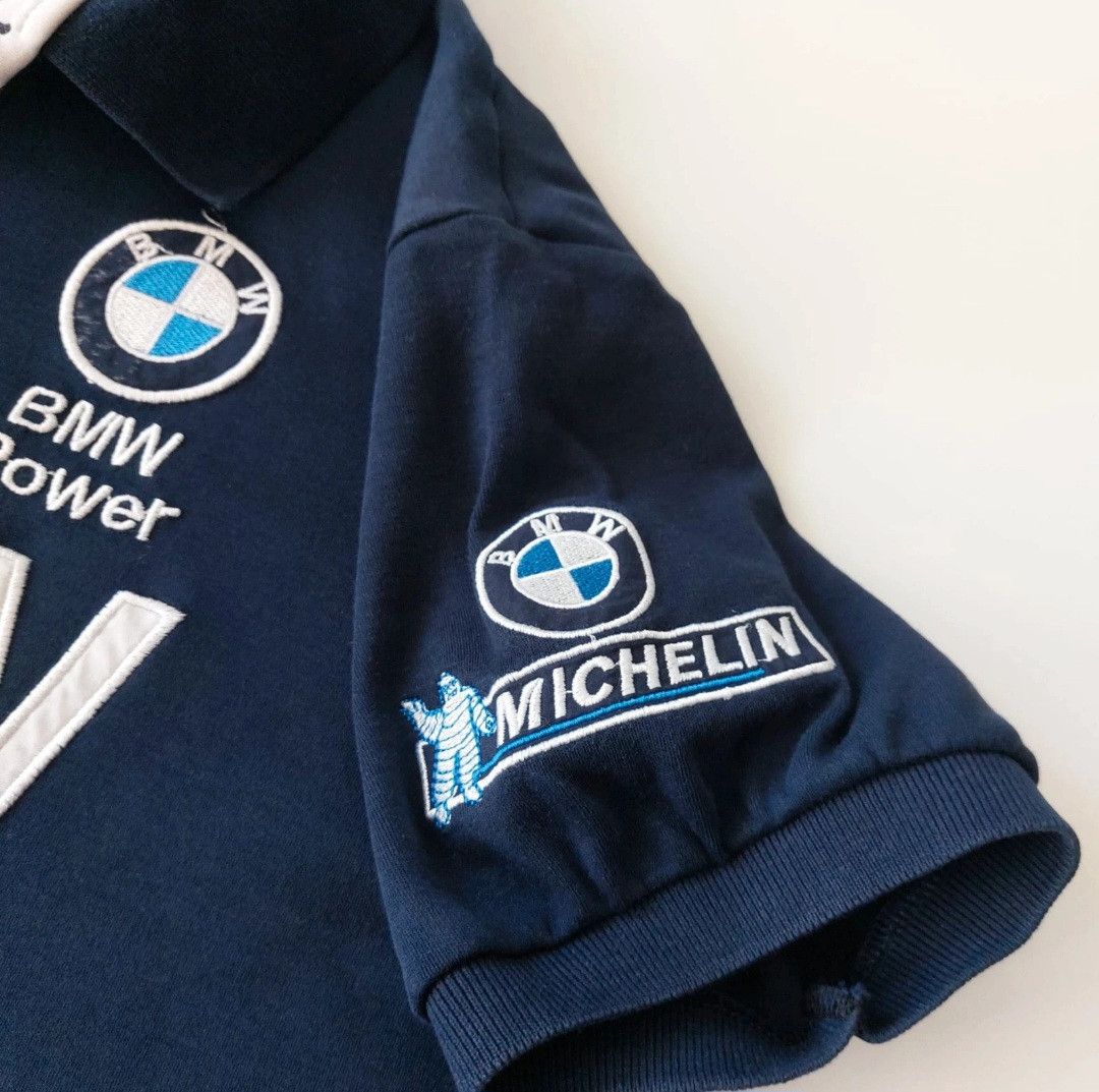 BMW Vintage BMW Micheling Racing Polo Shirt Size US L / EU 52-54 / 3 - 3 Thumbnail