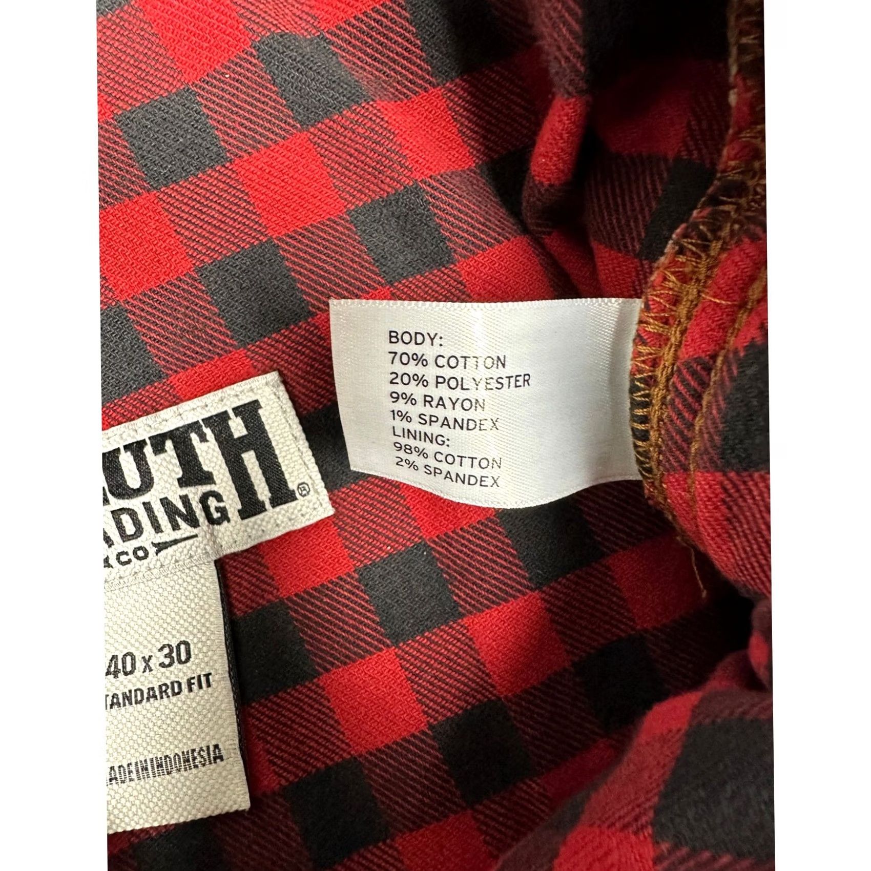 Duluth Trading Company Duluth Flannel Lined Jeans Mens 40x30 Ballroom DoubleFlex Blue Wash Pockets EUC Size US 40 / EU 56 - 5 Thumbnail