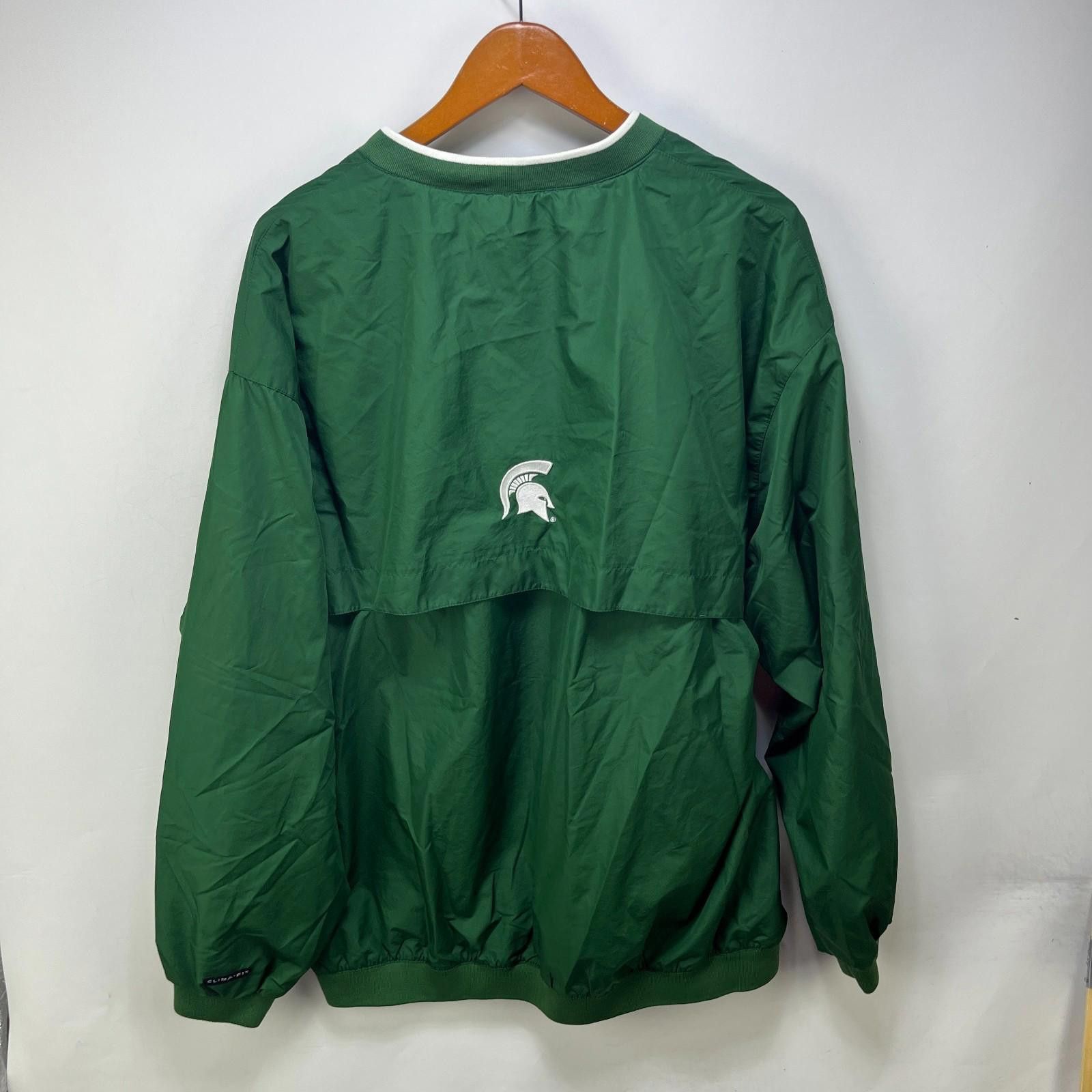 Nike Vintage Michigan State Spartans Nike Windbreaker Jacket XL Size ONE SIZE - 4 Thumbnail