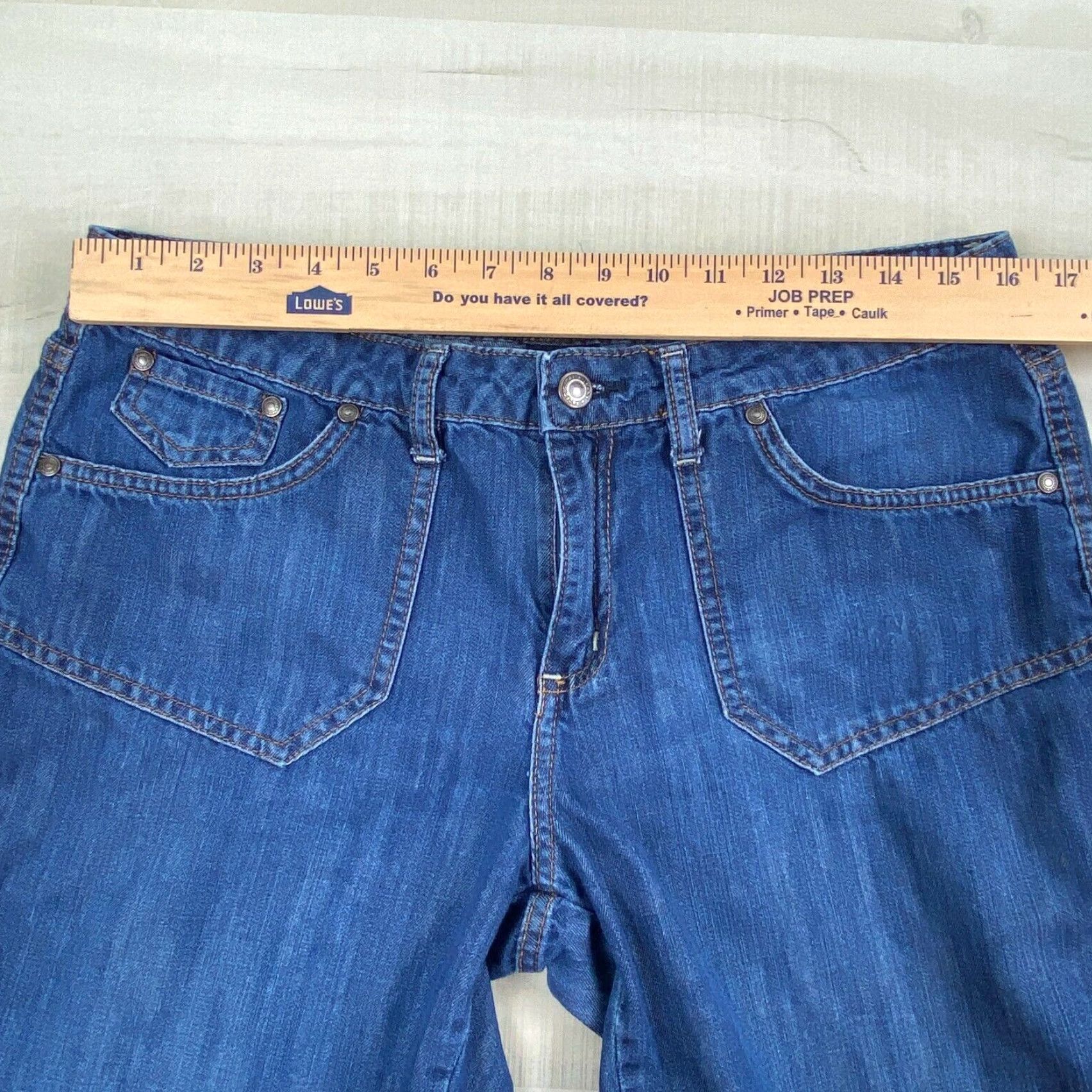 Faded Glory Faded Glory Womens Bootcut Jeans Medium Wash Petite 12 Blue Size 34" / US 12 / IT 48 - 6 Thumbnail