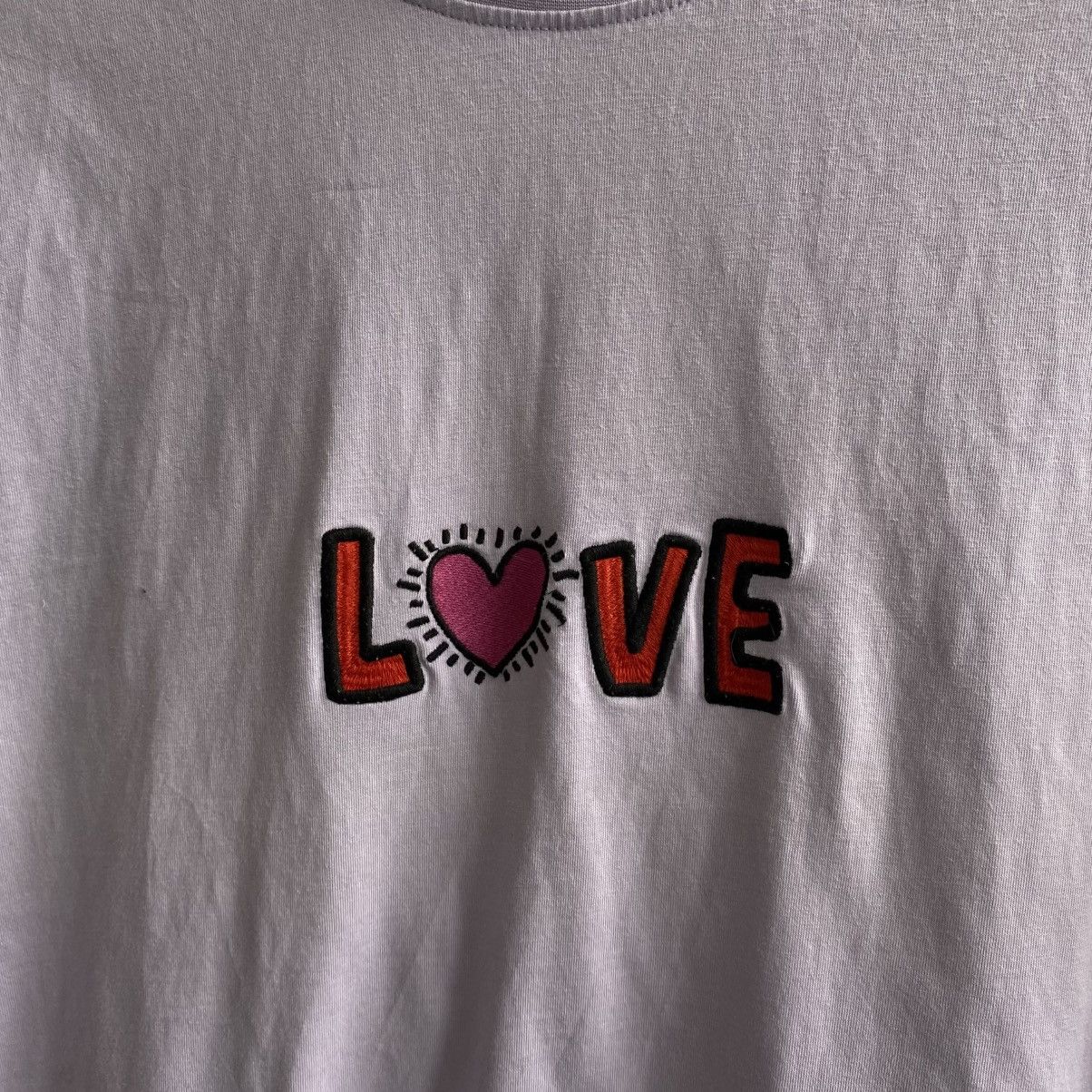 Keith Haring Mens Keith Haring Big Graphic Logo Love designer tee Size US M / EU 48-50 / 2 - 4 Thumbnail