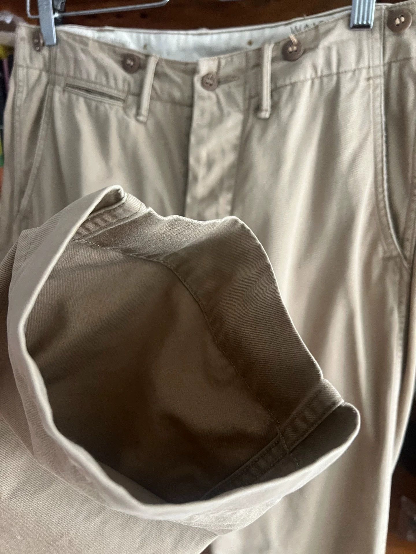 RRL Ralph Lauren RRL Double RL Vintage Khaki BDU Pants 28x30 Size US 30 / EU 46 - 3 Thumbnail