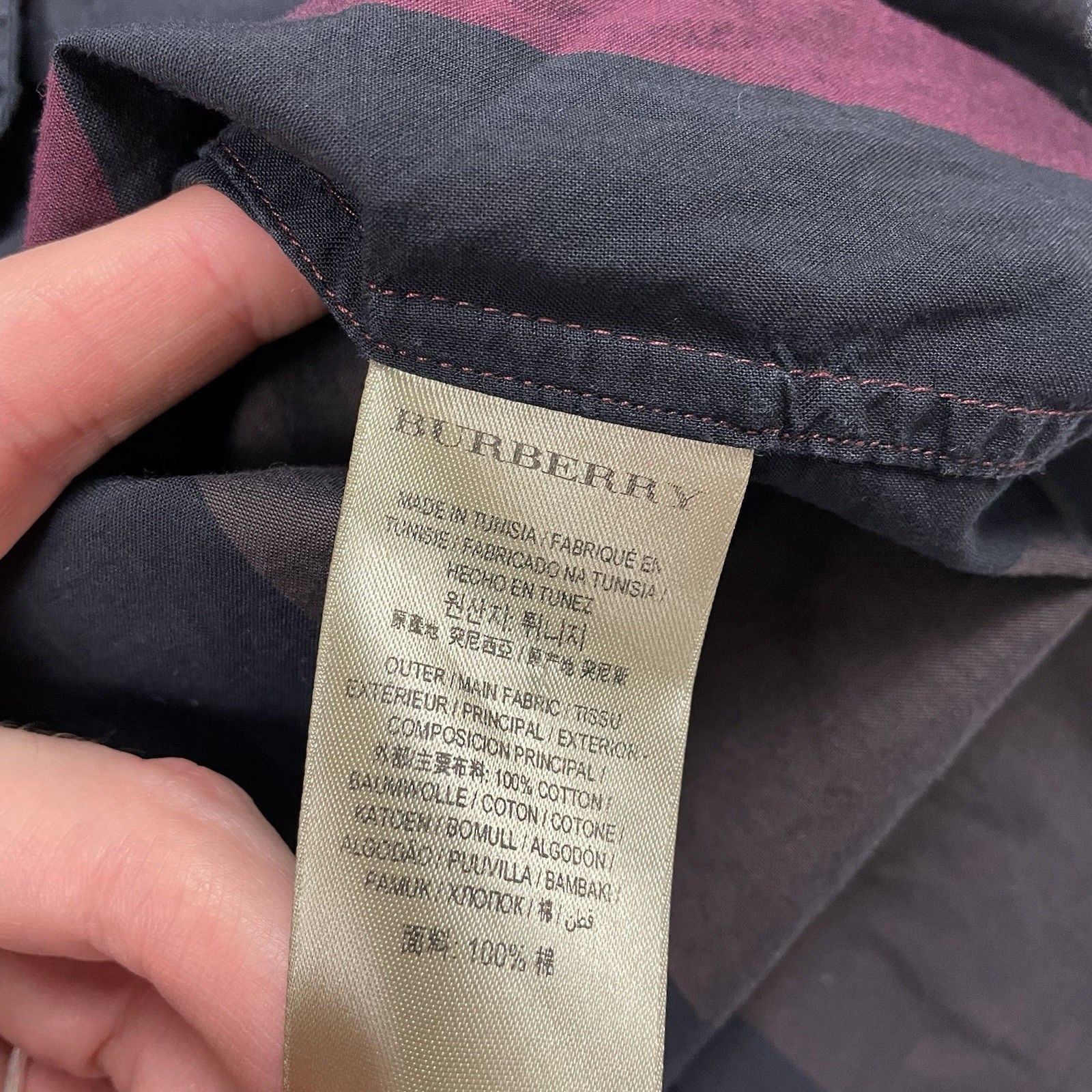 Burberry Burberry Brit Nova Check Shirt Mens Small Red Black Small Size US S / EU 44-46 / 1 - 7 Thumbnail