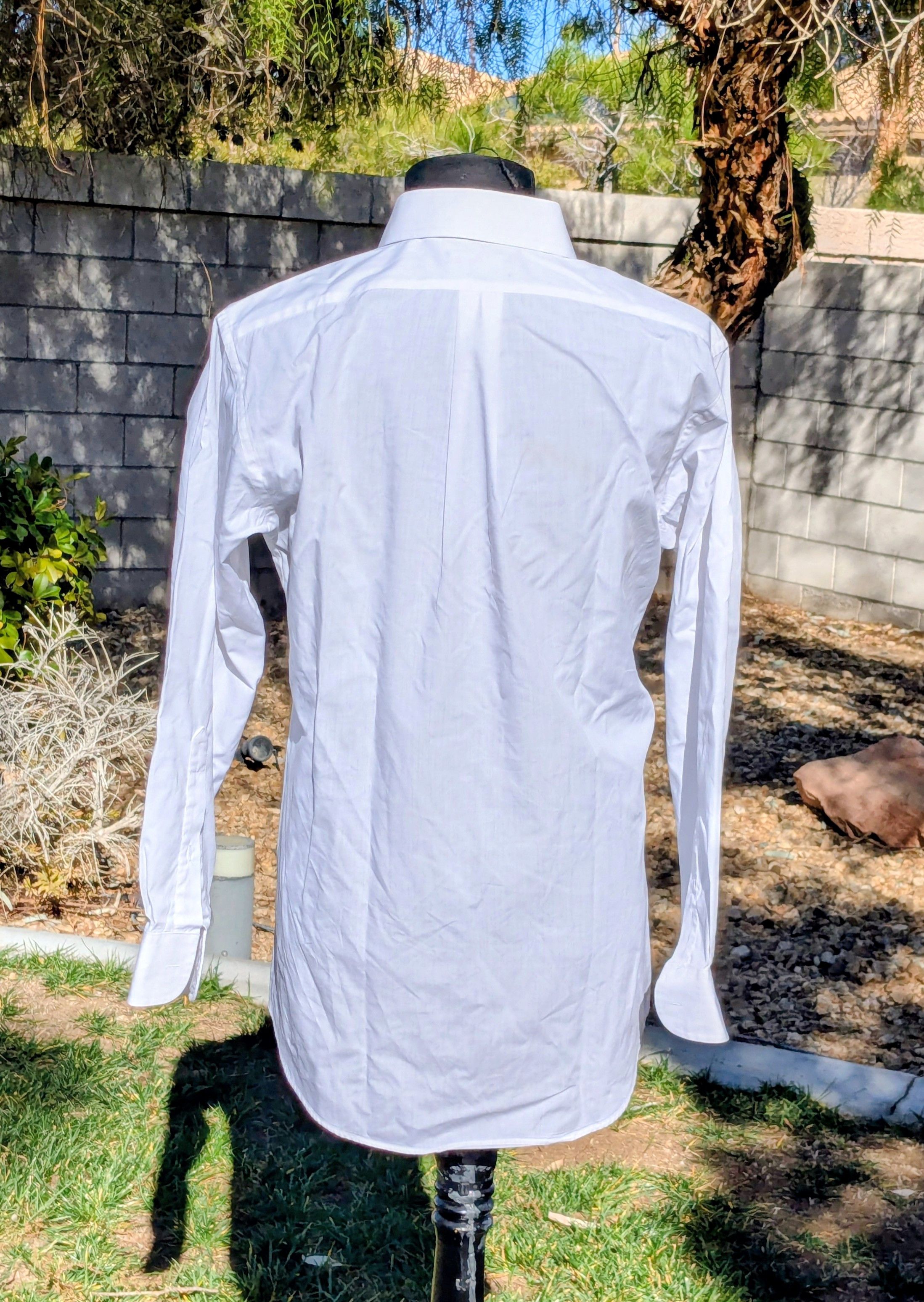 Stafford Stafford Business Dress Work Shirt 15/32 White Broadcloth Size US M / EU 48-50 / 2 - 4 Thumbnail
