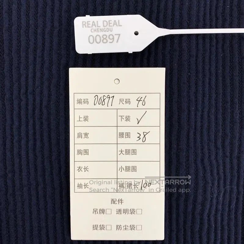 Thom Browne Thom Browne Navy Cotton Women's Casual Pants . Size 23" - 8 Thumbnail