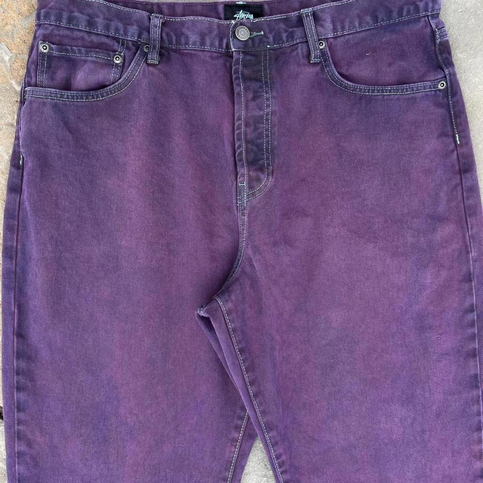 Stussy Double Purple Wash Reworked Stussy Big Ol Jeans Size US 36 / EU 52 - 2 Thumbnail