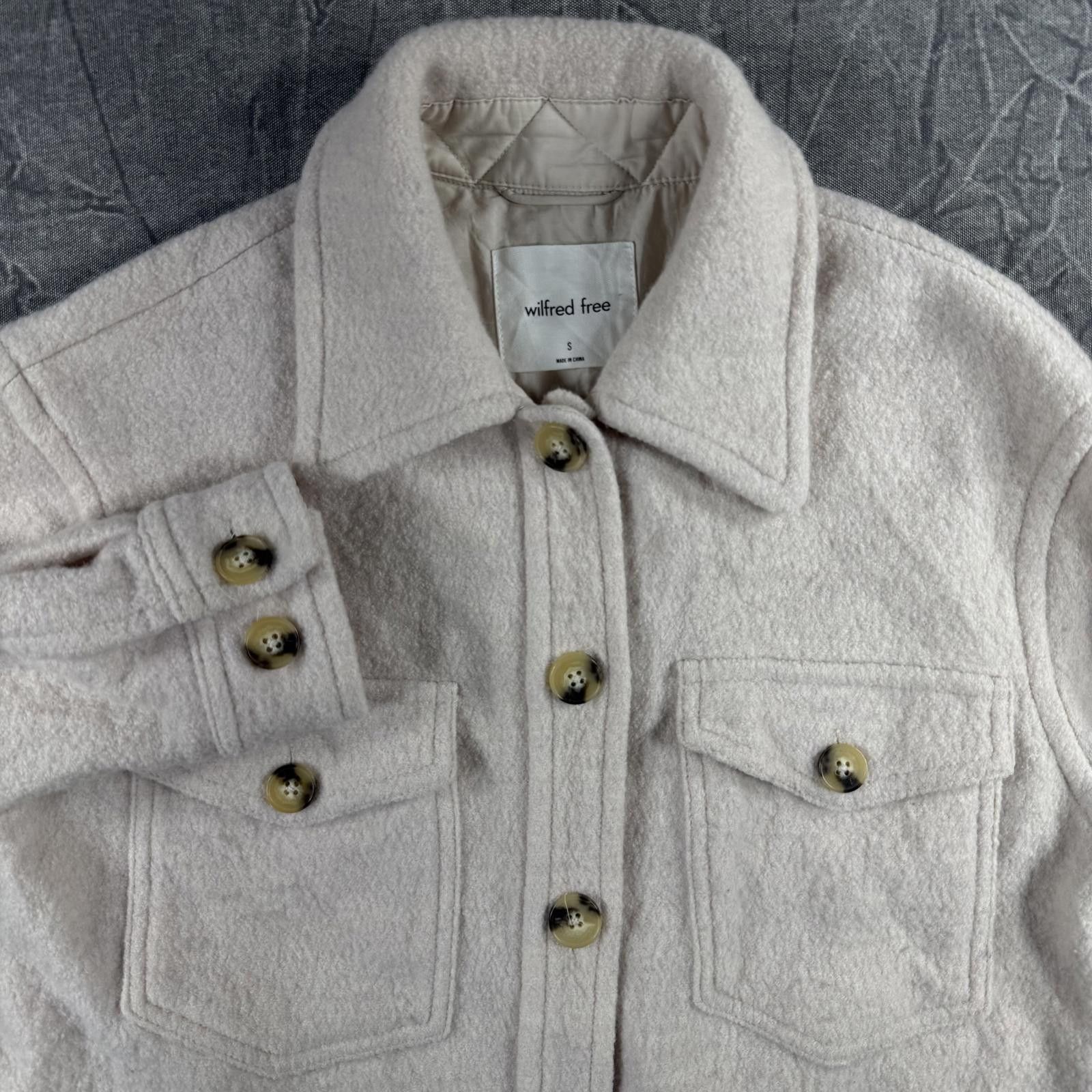 Other Wilfred Jacket Women's S Beige 100% Merino Wool Size S / US 4 / IT 40 - 1 Thumbnail